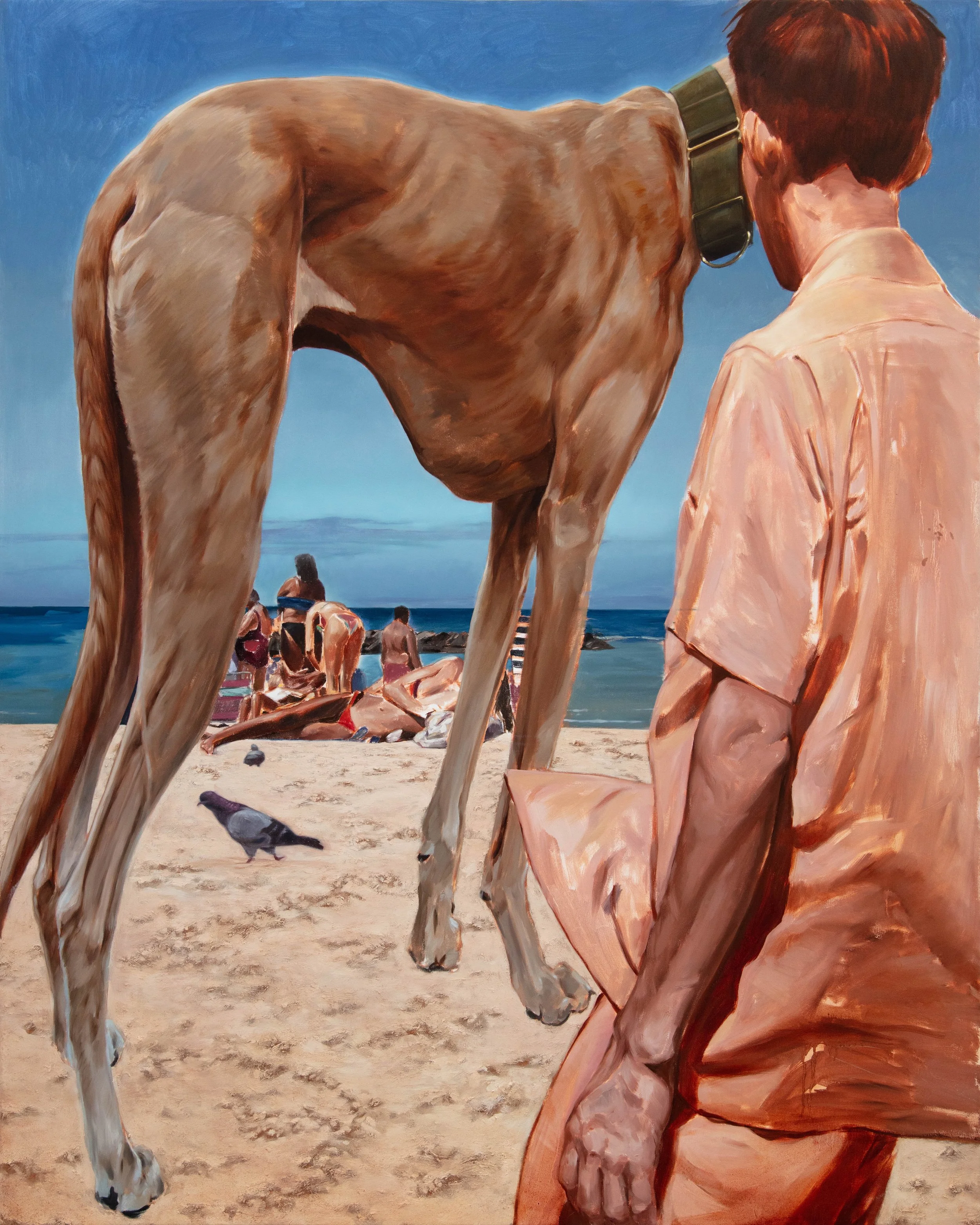 'Life is a Beach', oil on canvas, 152x122cm