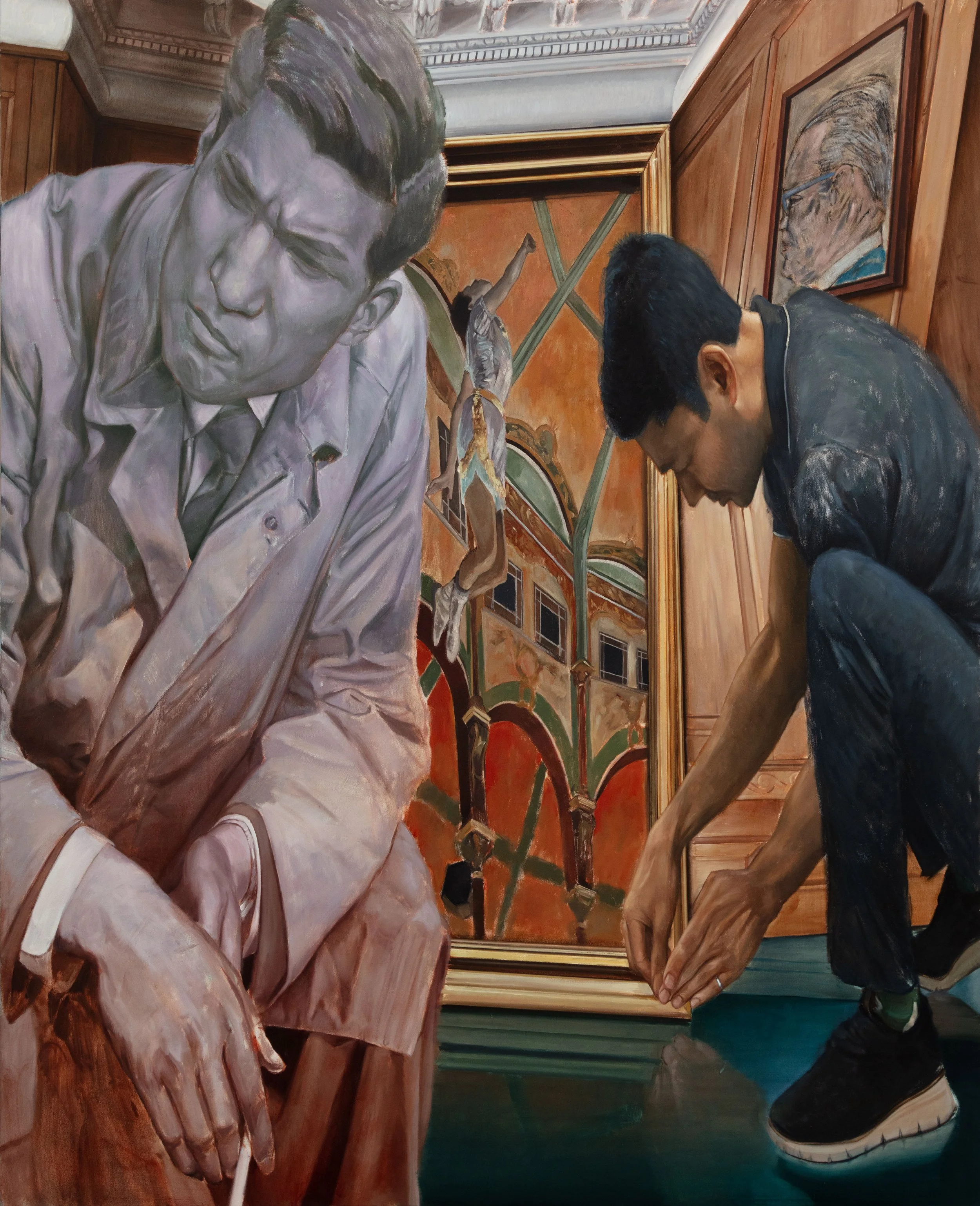 'The Hang', oil on canvas, 160x130cm