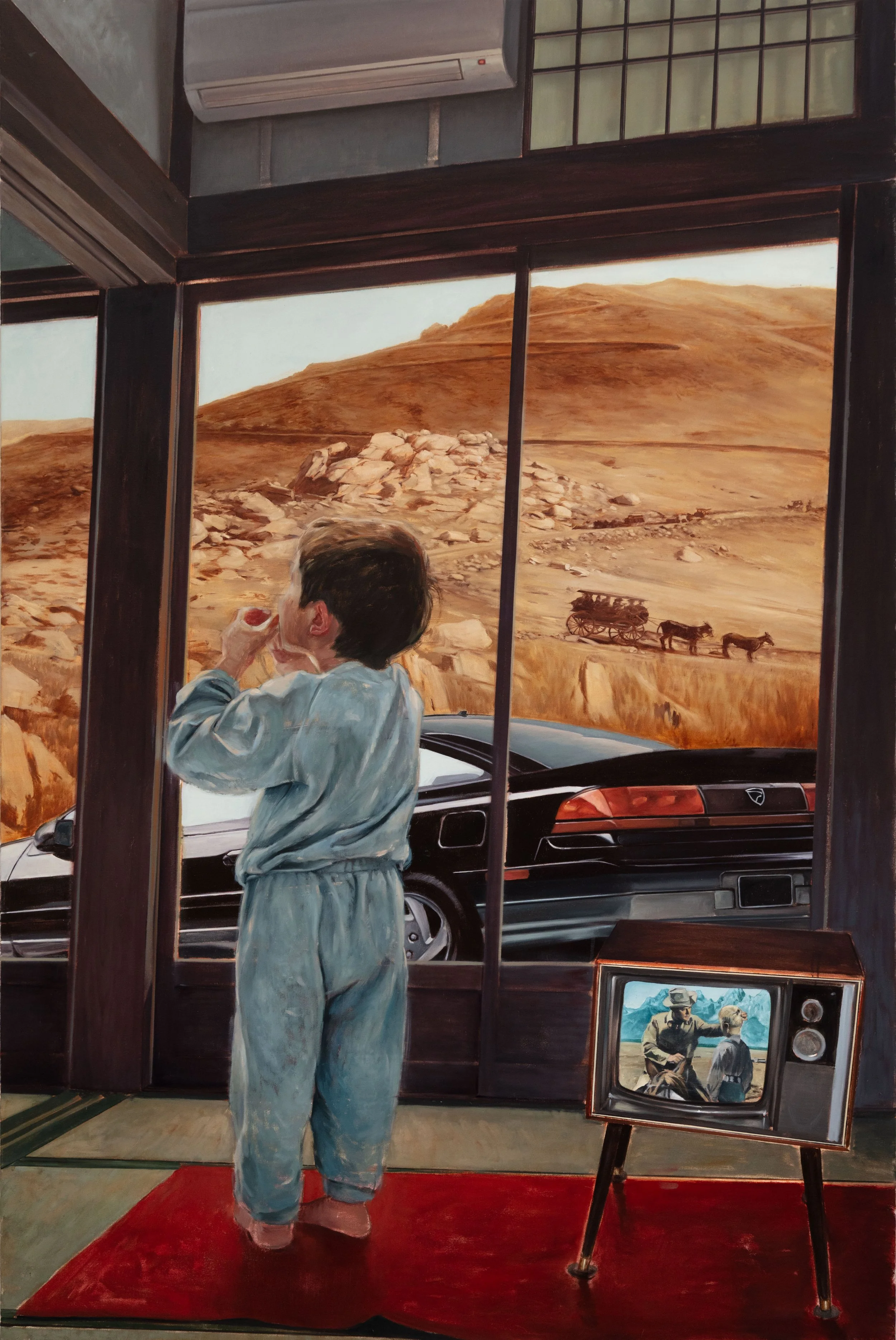 'The Crossing', oil on canvas, 180x120cm