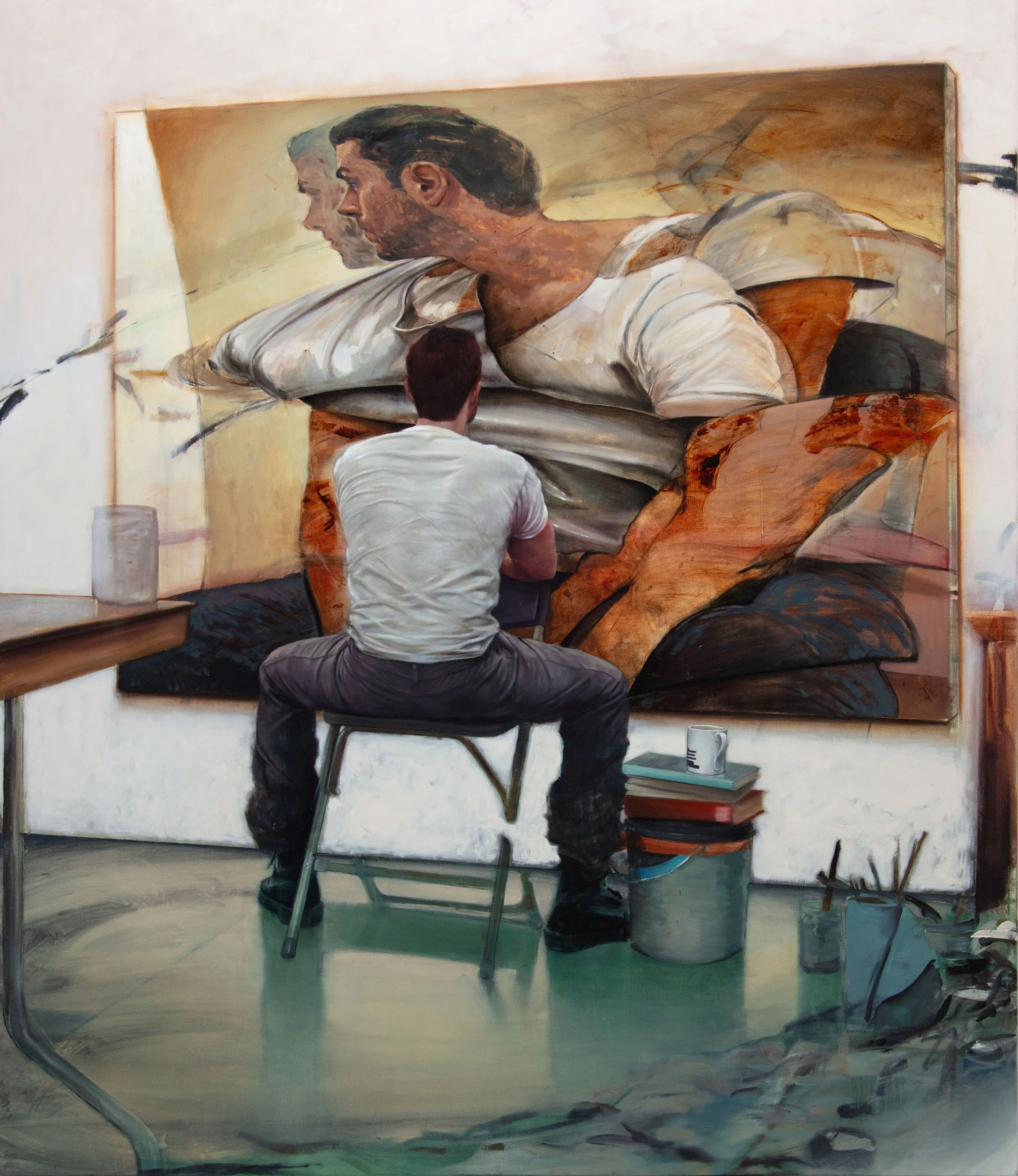 'The Artist', 2025, oil on canvas, 160x130cm