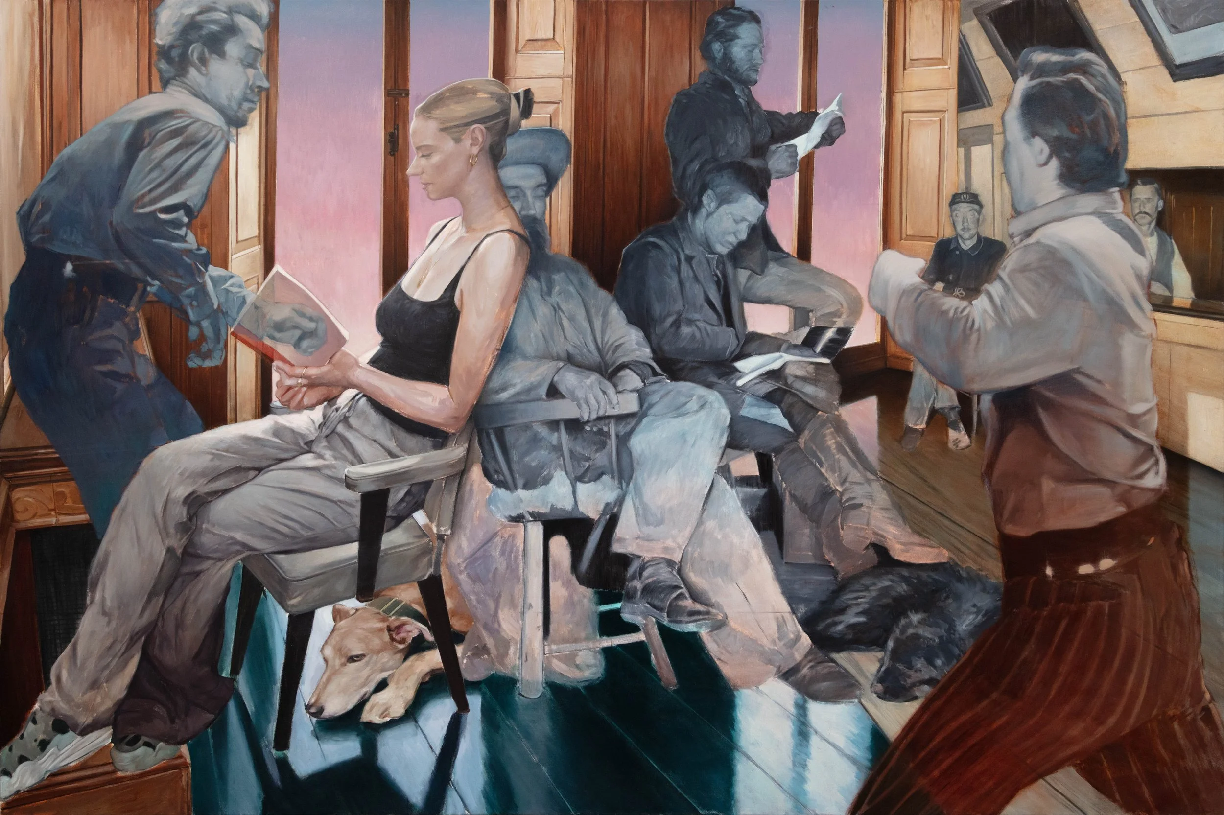 'Miles City Saloon', oil on canvas, 160x240cm
