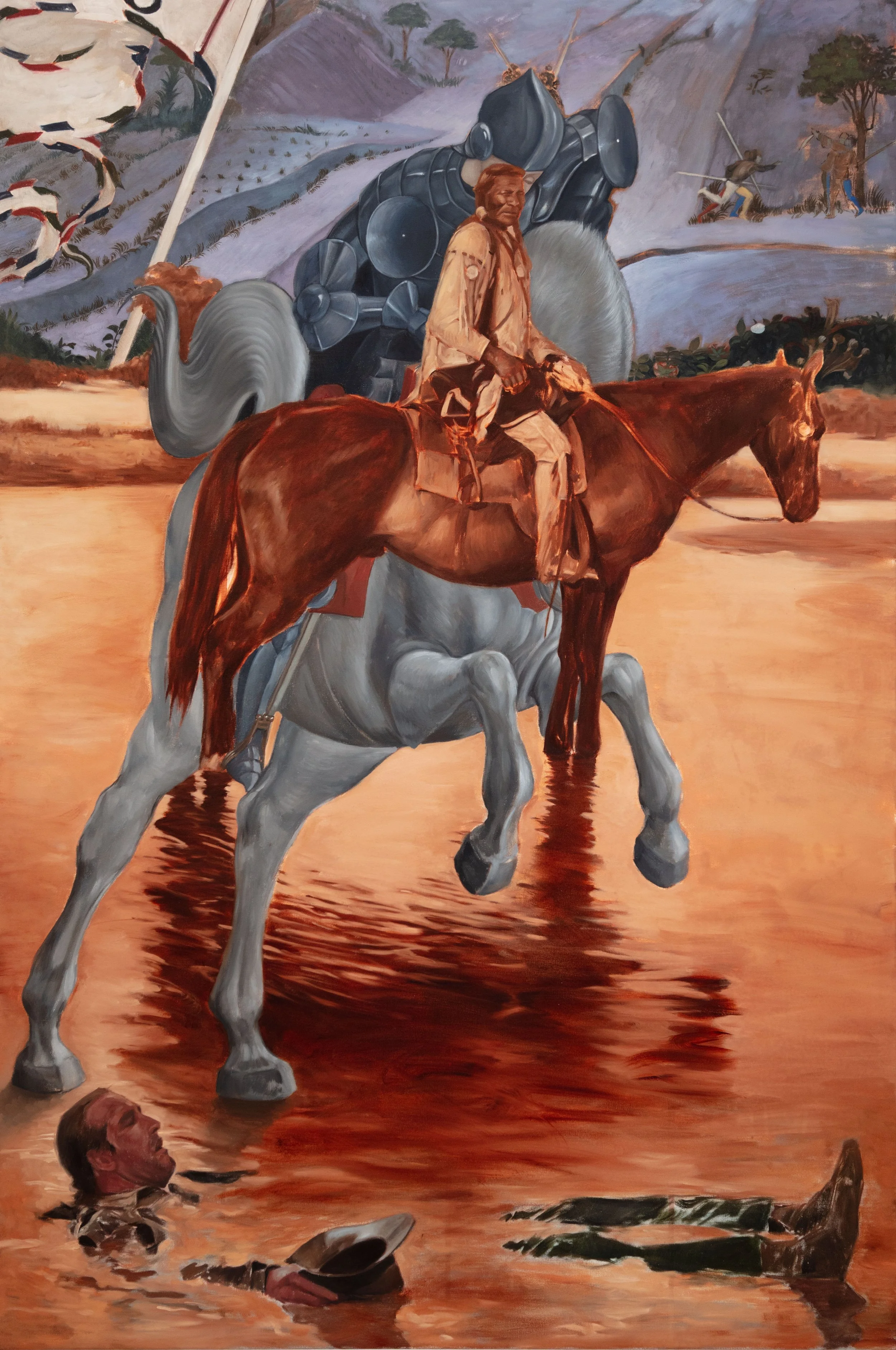 'A Mirage', oil on canvas, 165x110cm