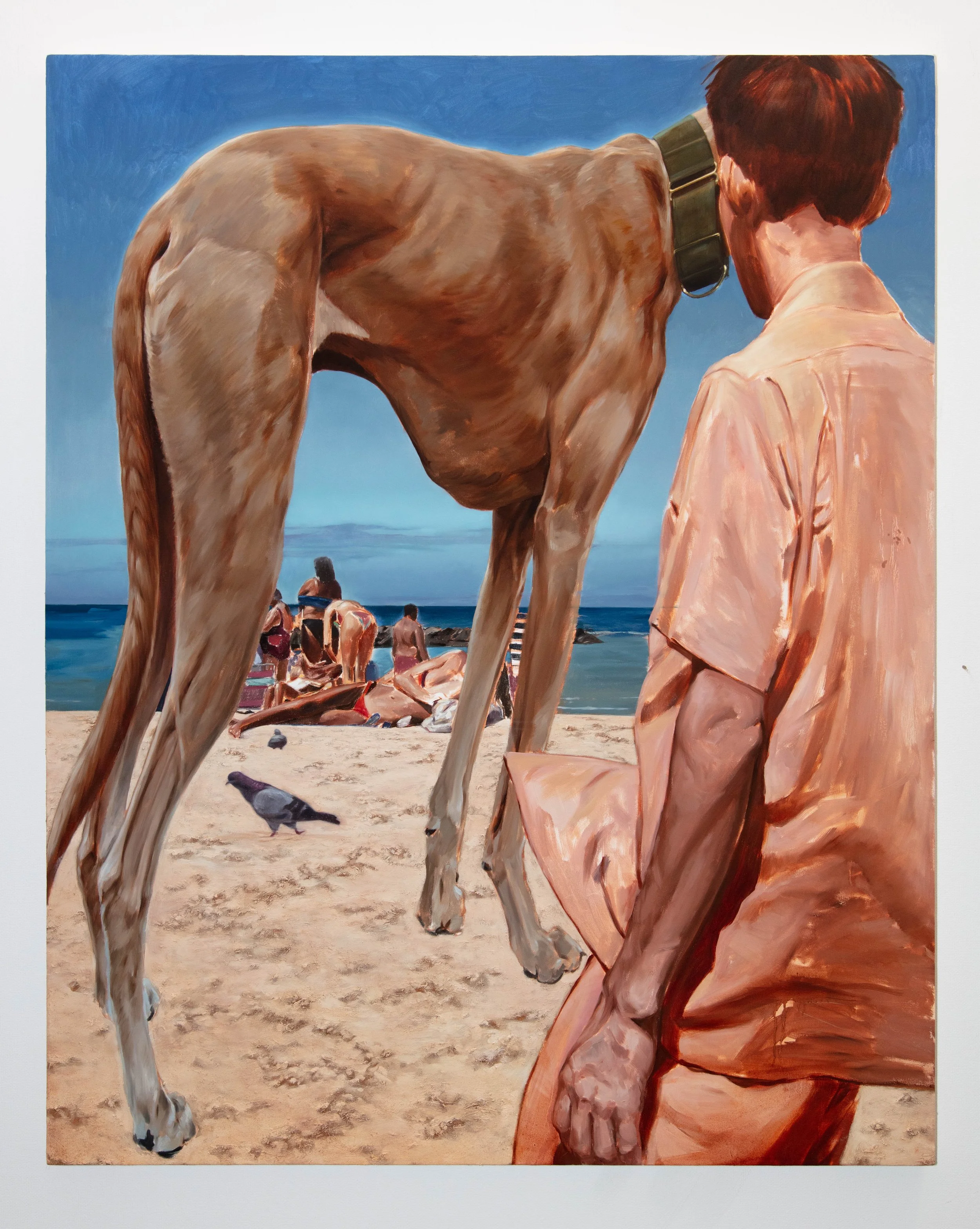 'Life is a Beach' 2025, oil on canvas, 152x122cm