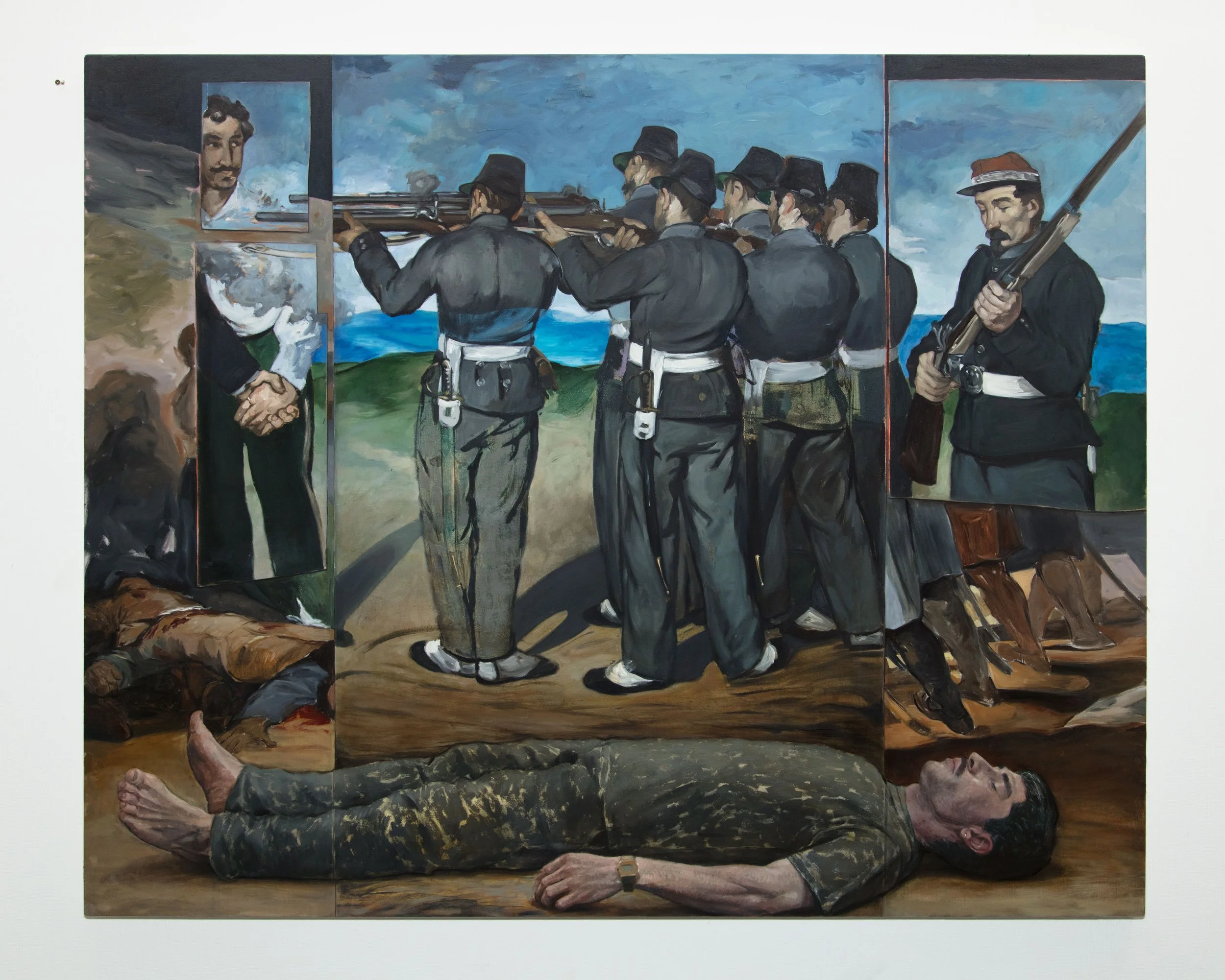 'The Execution', 2025, oil on canvas, 130x160cm