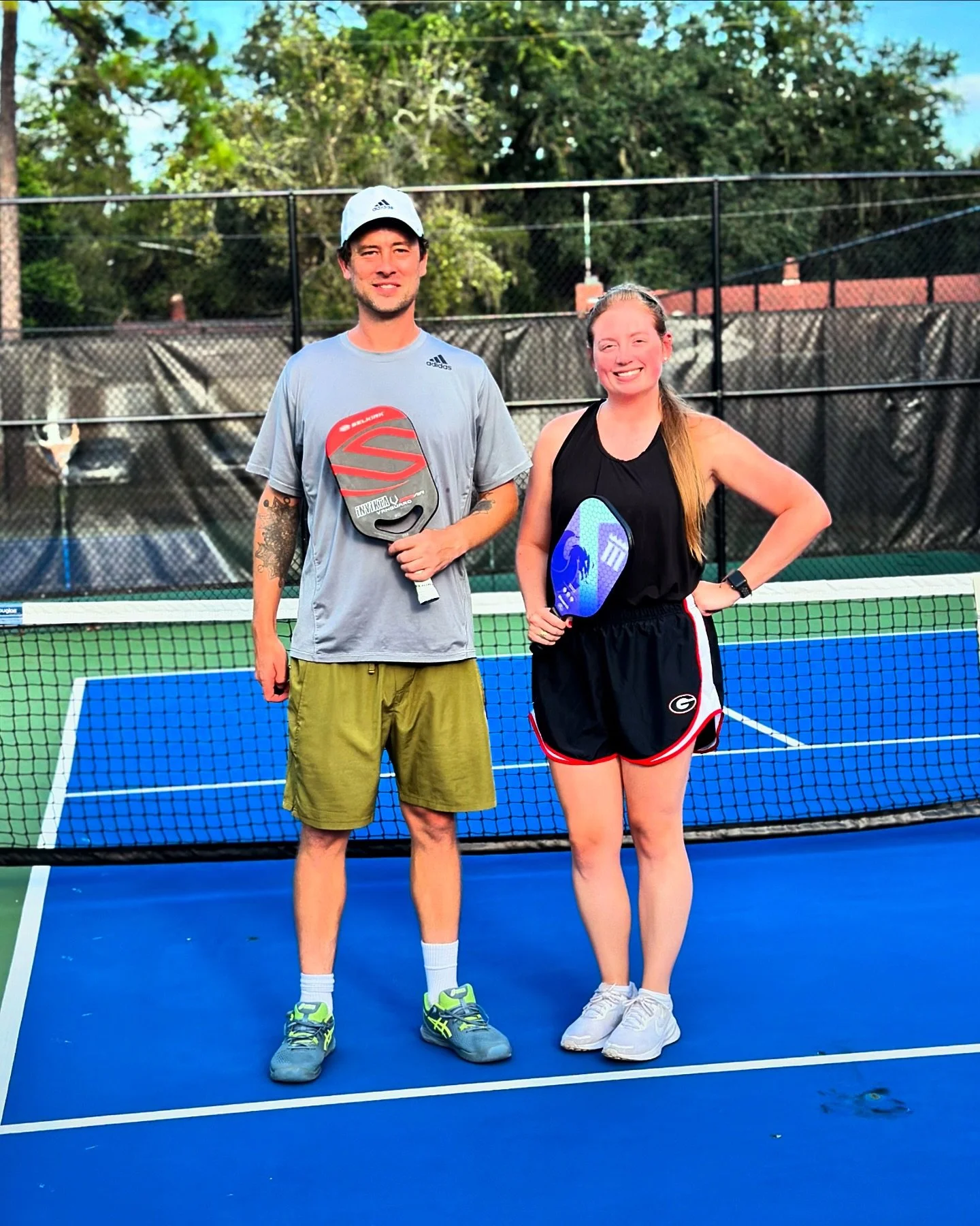 Give it up for @farrah_nugent12 for her second day of pickleball! 👏🏼 I&rsquo;m always impressed with true beginners who can just get out there and start playing, and make it look easy. 
It takes guts to get out of your comfort zone and try somethin