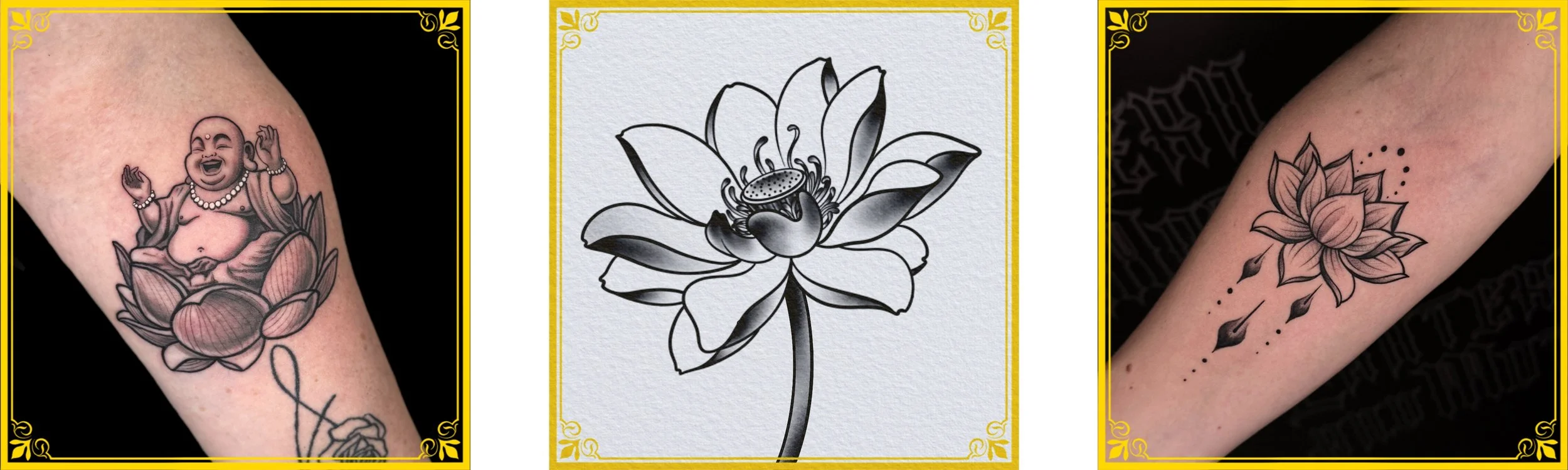 Lotus Designa by Lantern and Moth Tattoo, Da Nang, Vietnam.