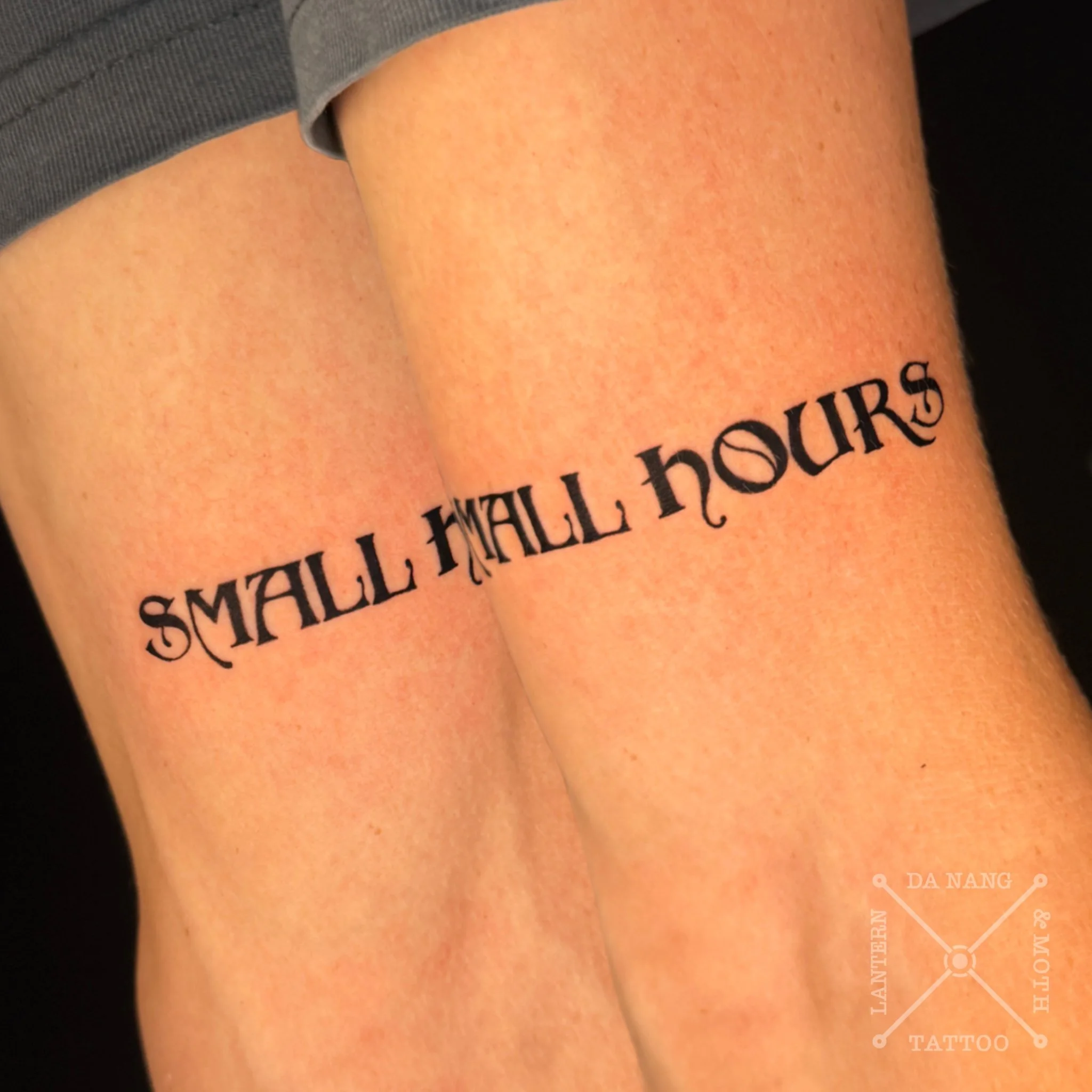 Celtic style font tattoo by Danang Nang tattoo artist.