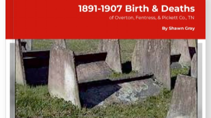 Early Overton & Fentress County, TN Births & Deaths 1891-1907