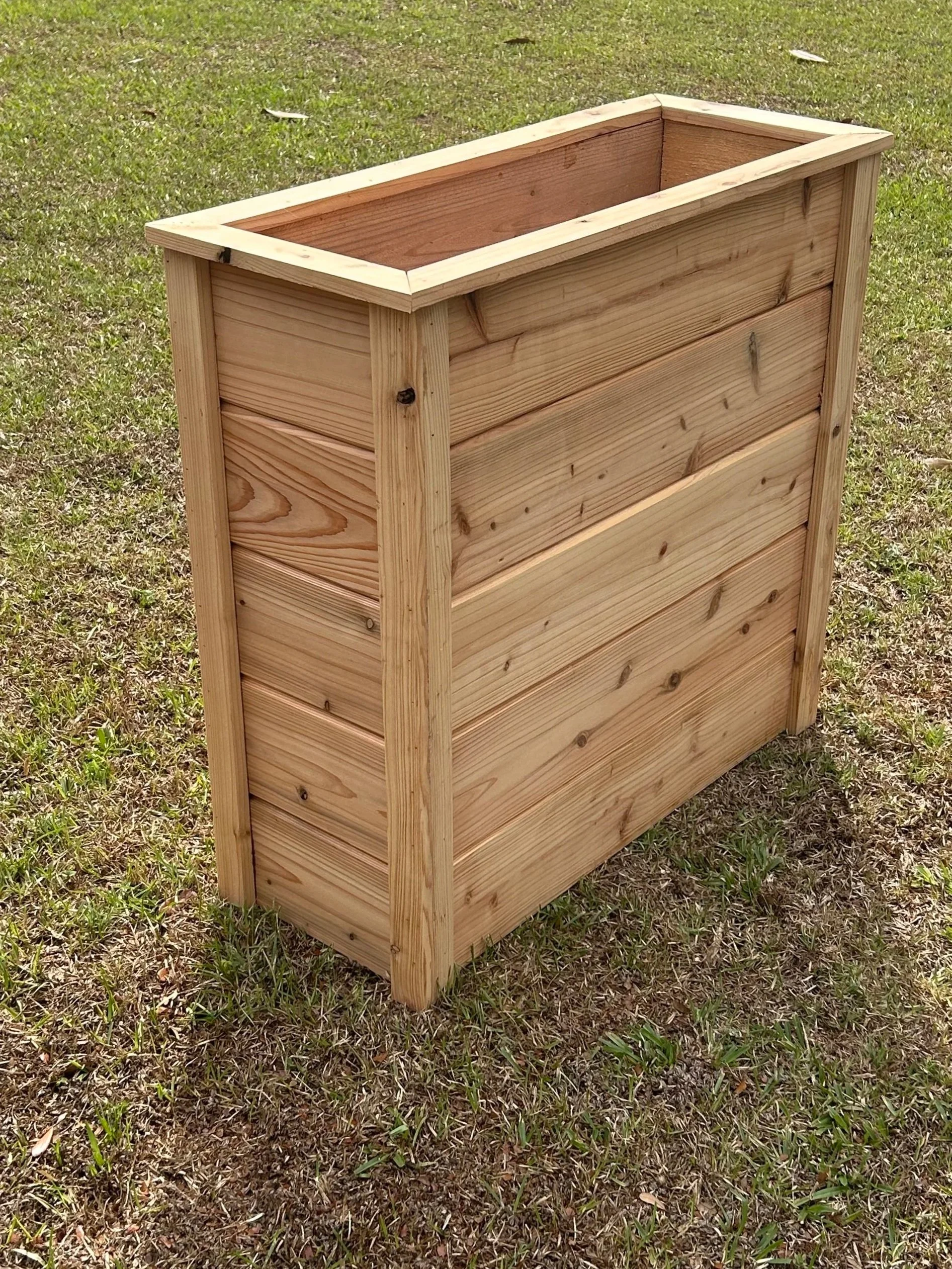 Tall (28 inches) and Narrow (12inches) Planter is perfect for displaying address or a  mini wall/barrier with its 26 inches length