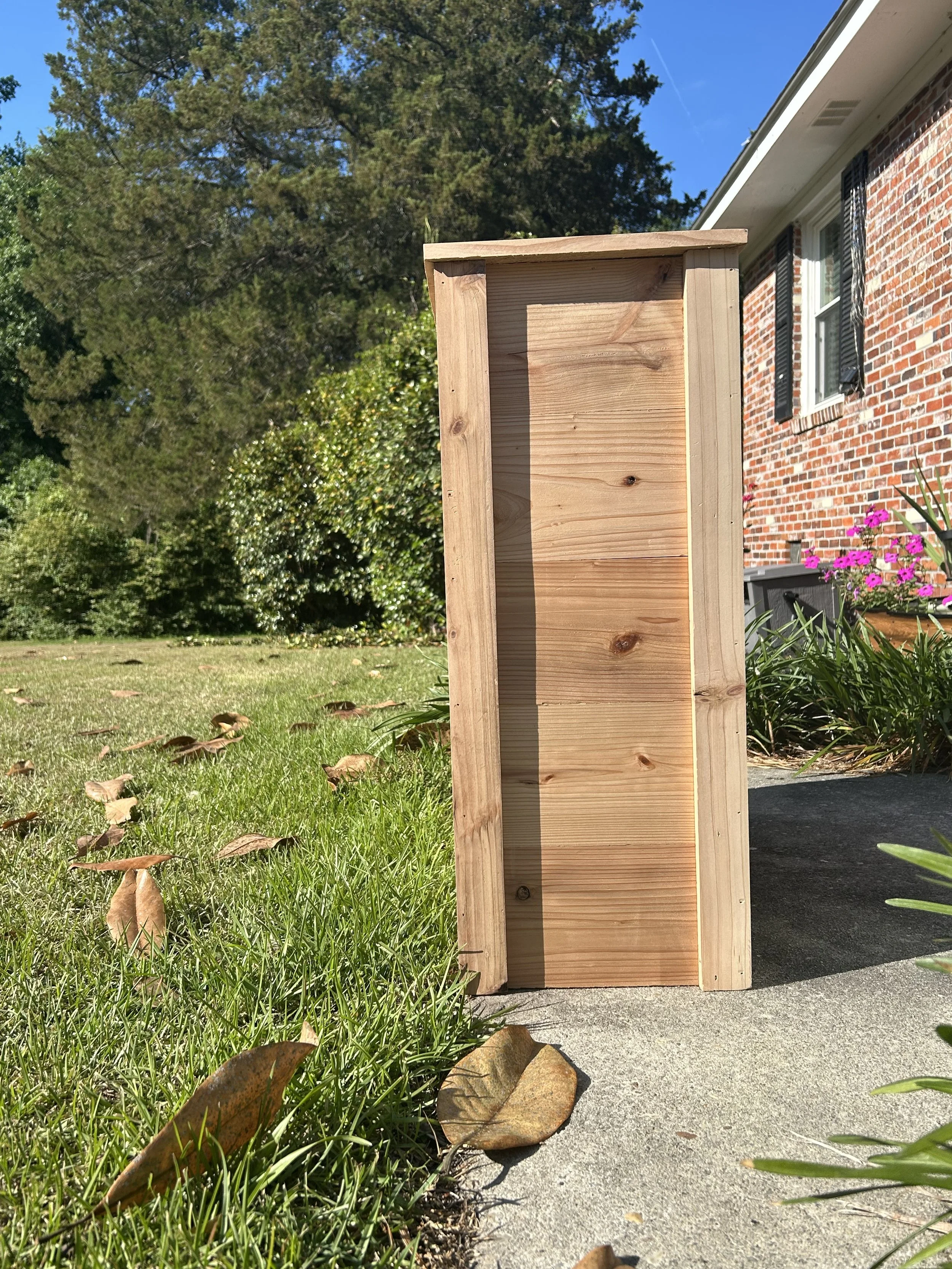 Tall (28 inches) and Narrow (12inches) Planter is perfect for displaying address or a  mini wall/barrier with its 26 inches length