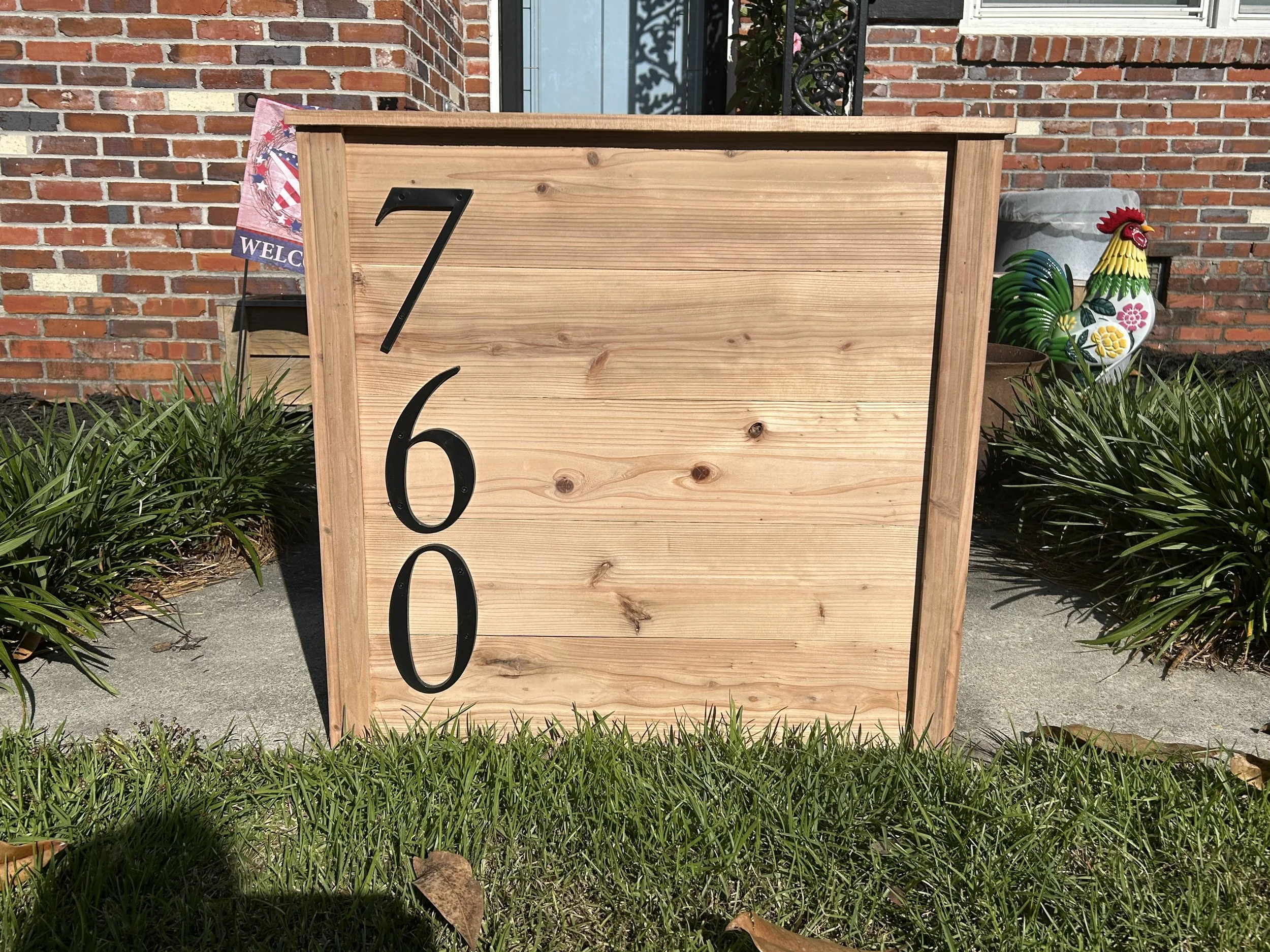 Tall (28 inches) and Narrow (12inches) Planter is perfect for displaying address or a  mini wall/barrier with its 26 inches length