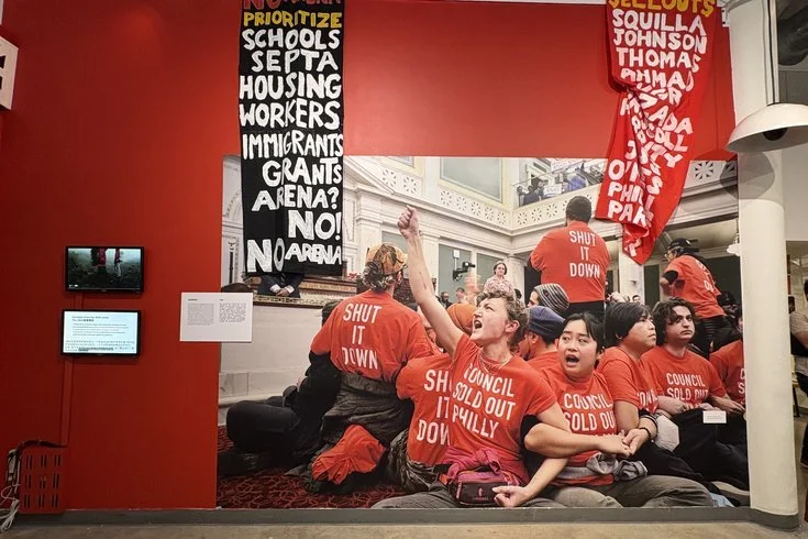 Philly Voice: 'No Arena' exhibit links Chinatown's fight against 76 Place to America's founding
