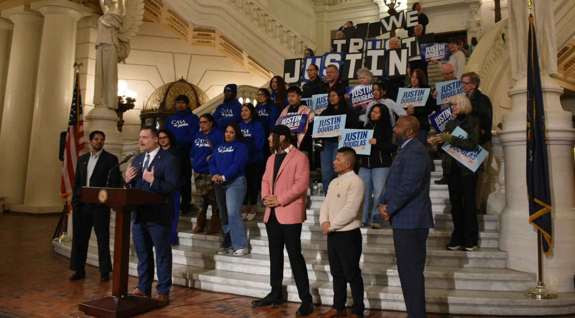 WITF: Immigrant rights groups endorse Justin Douglas for PA-10 Democratic primary