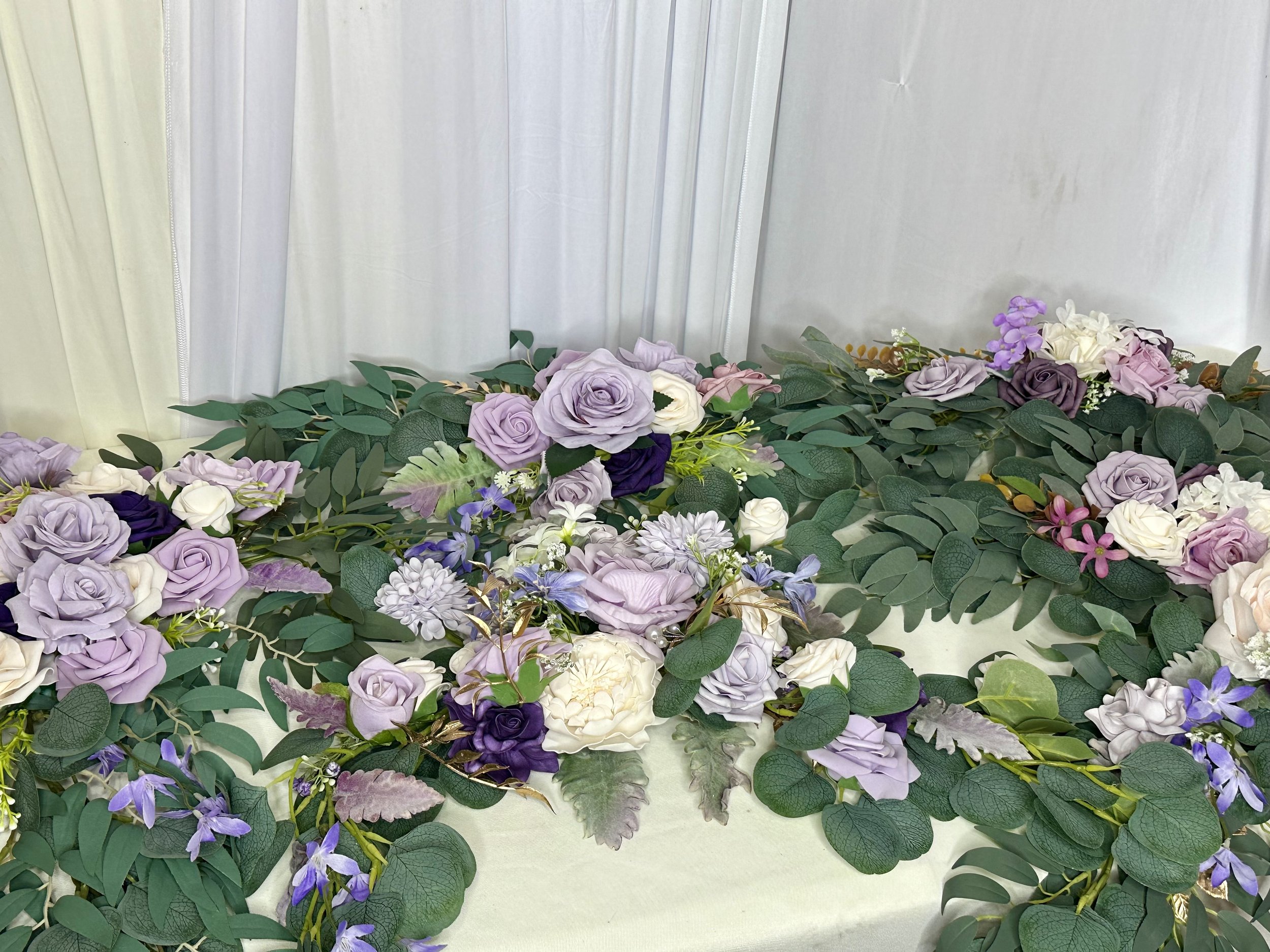 Purple & White Florals
