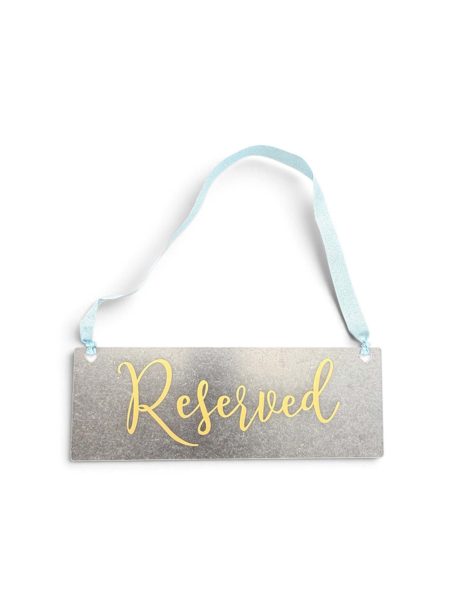Reserved with Blue Ribbon