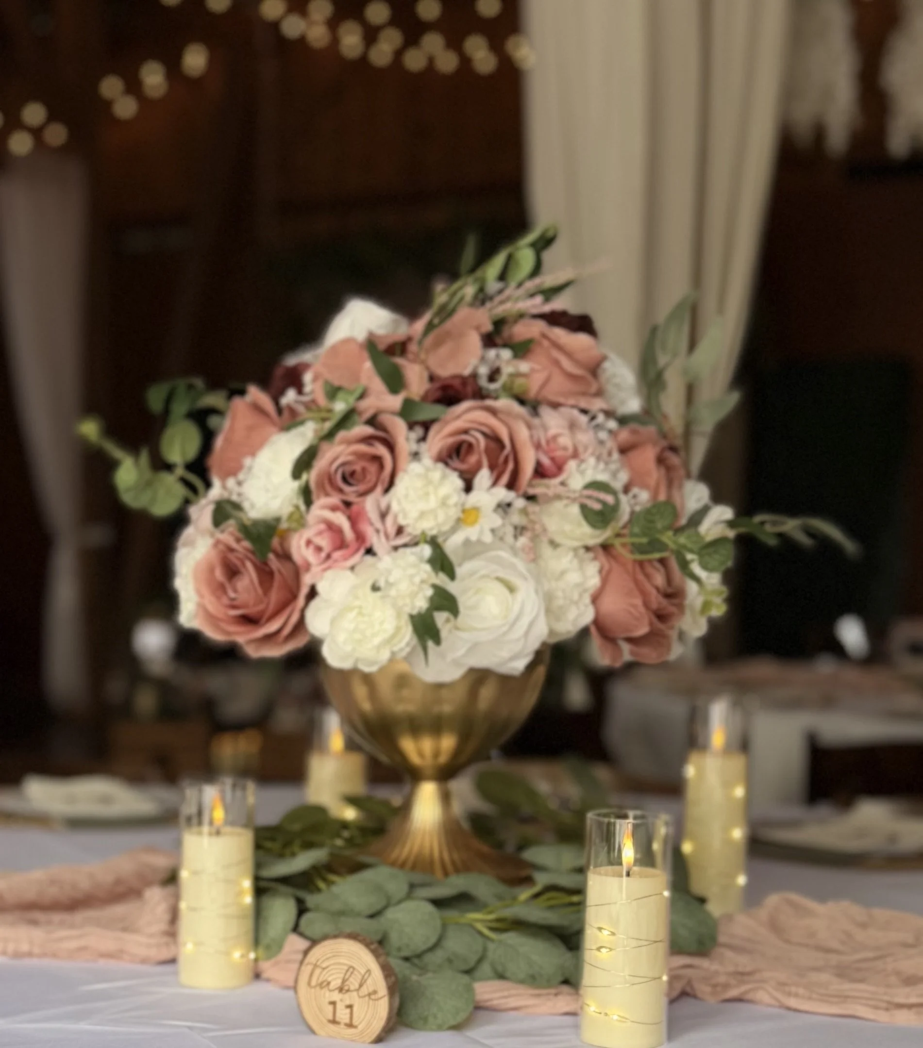 Gold Compote Centerpiece Bowl