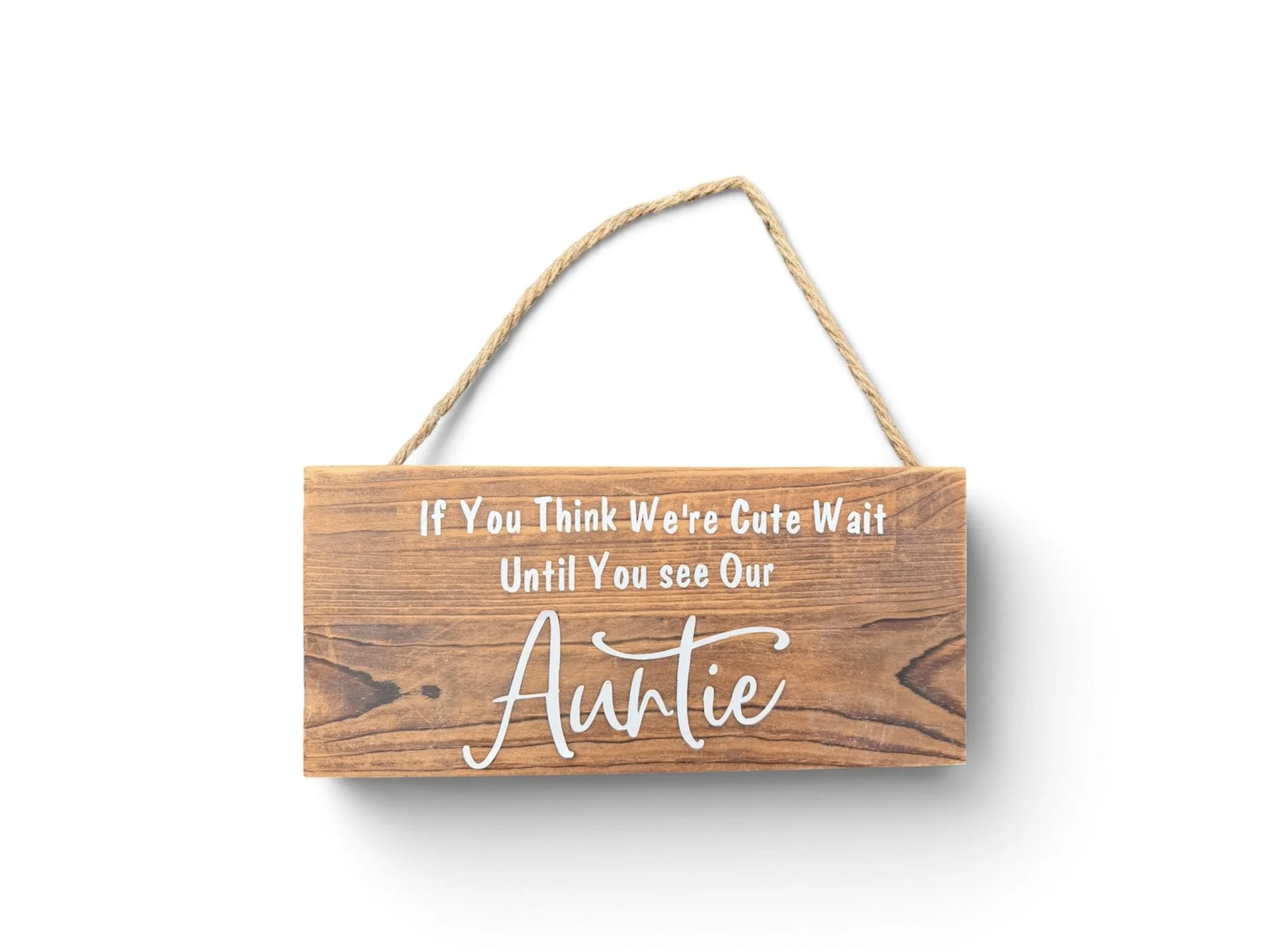 "Auntie" sign