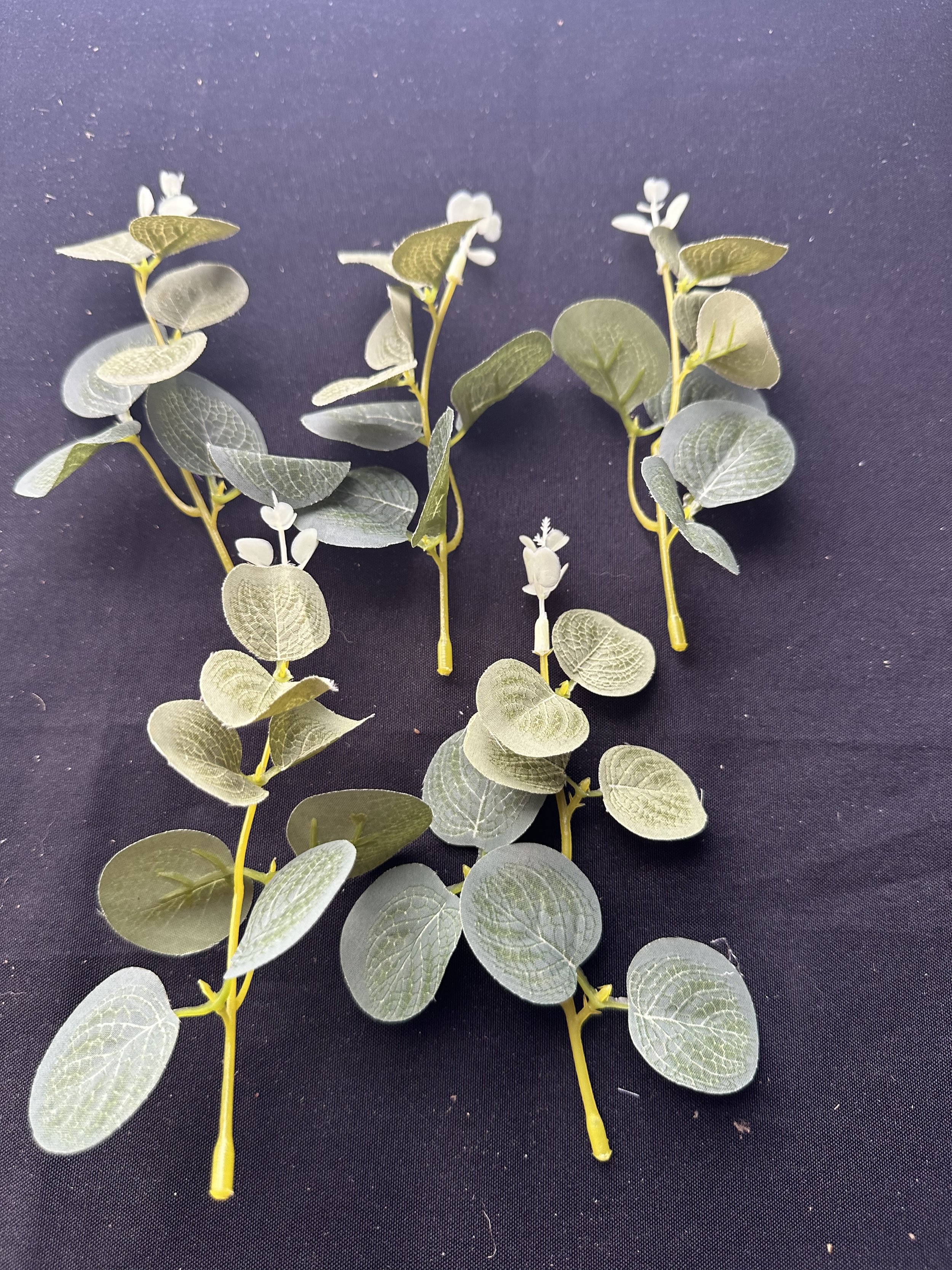 Mini Eucalyptus leaf faux vase filler