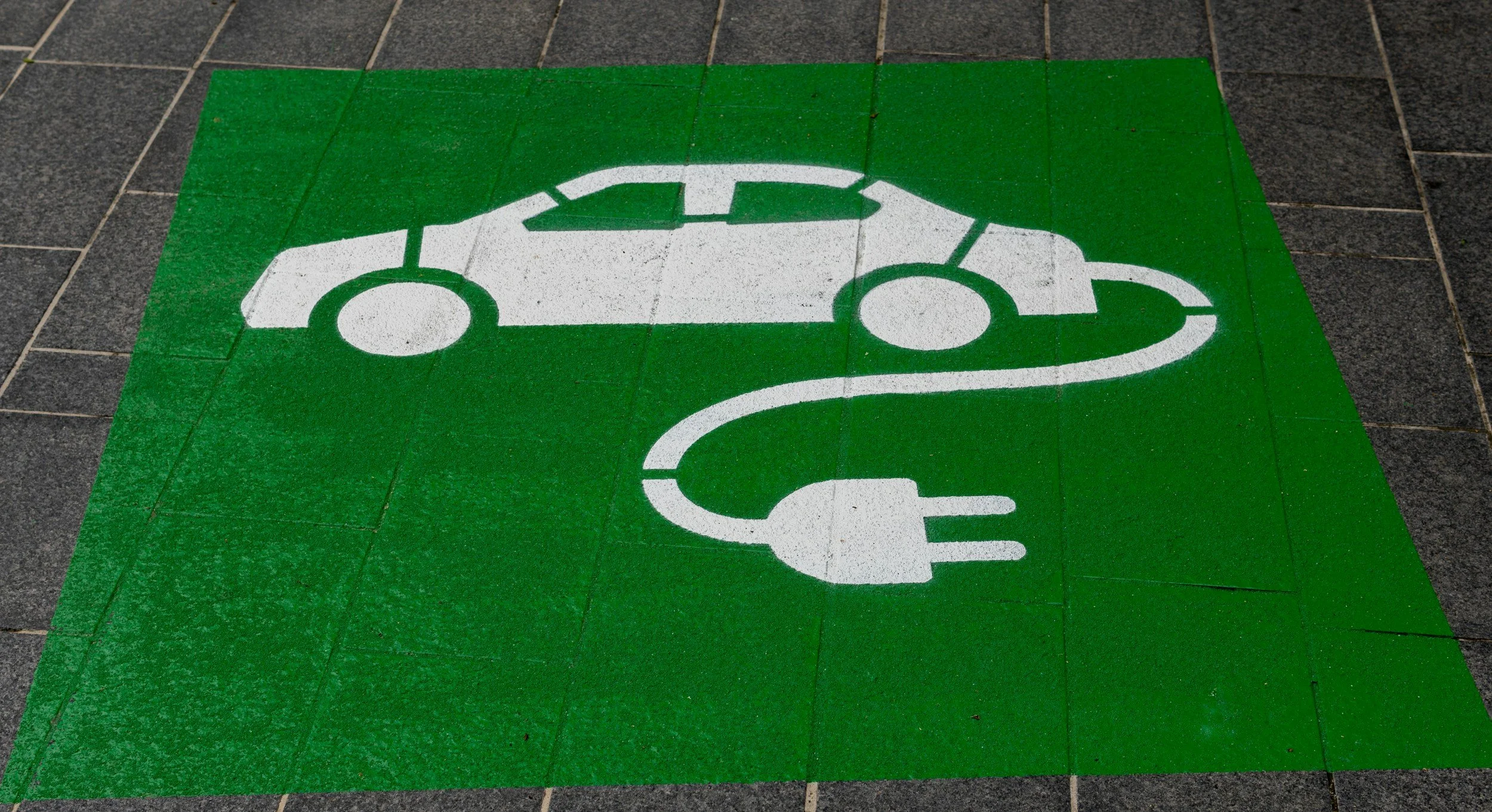Electric vehicle charging parking spot