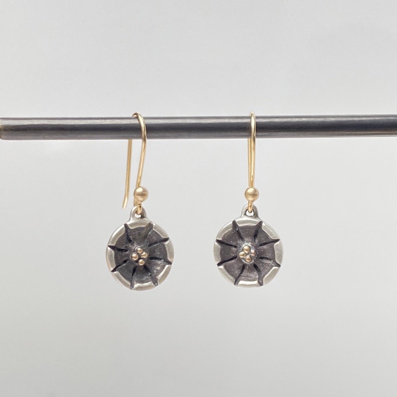 Octagonal Rosette Earrings