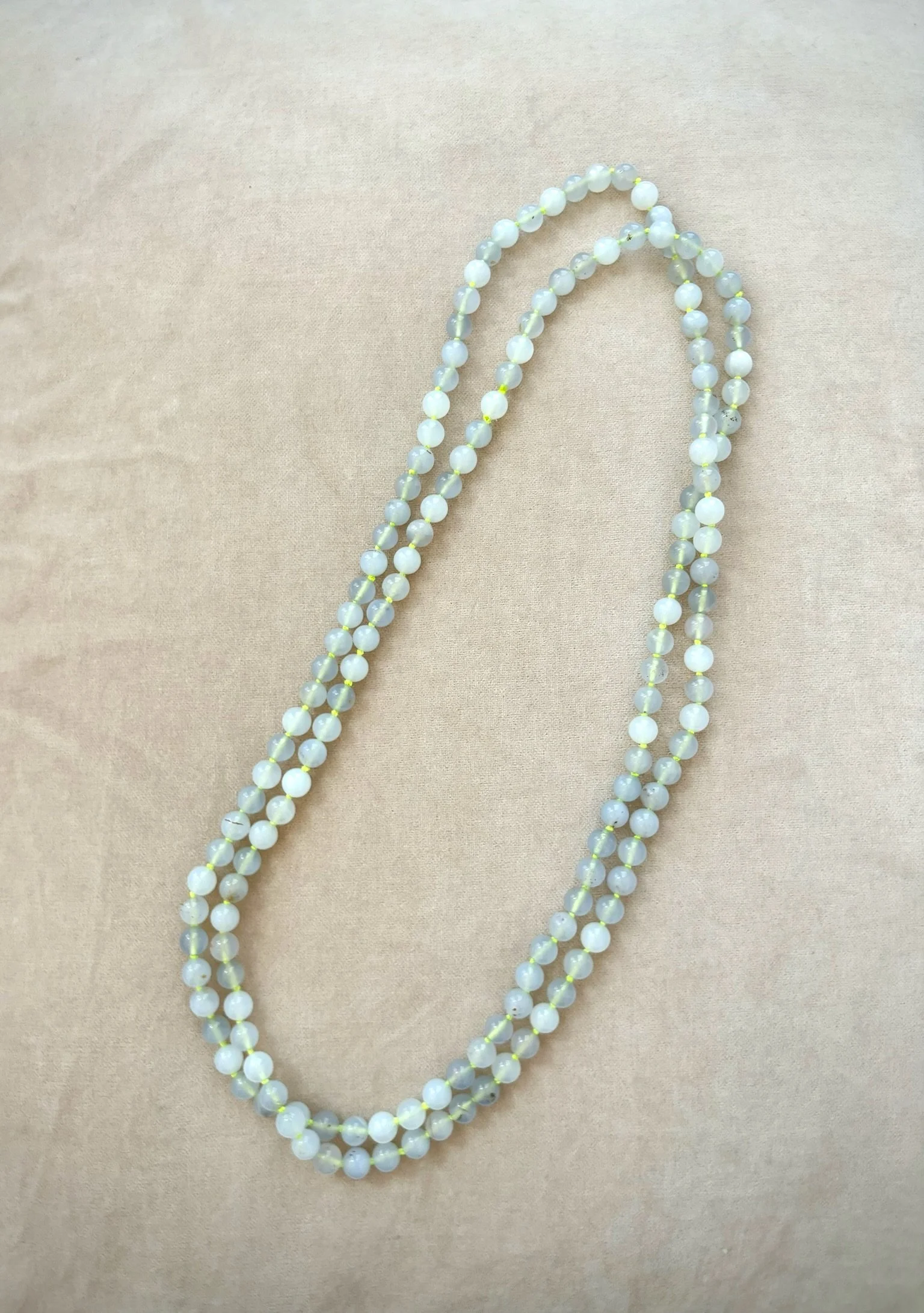 Blue Chalcedony Beaded Necklace
