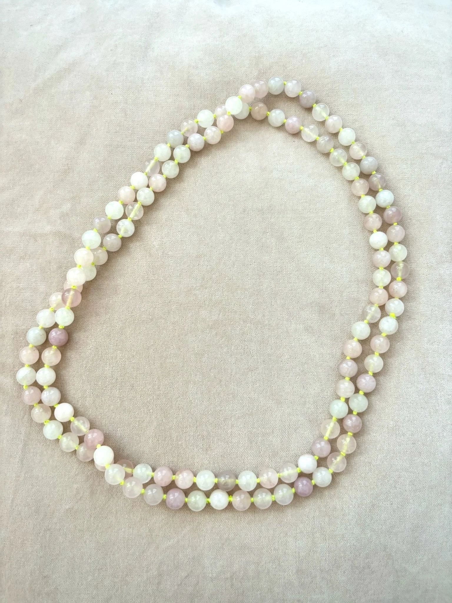 Rose Quartz Beaded Necklace