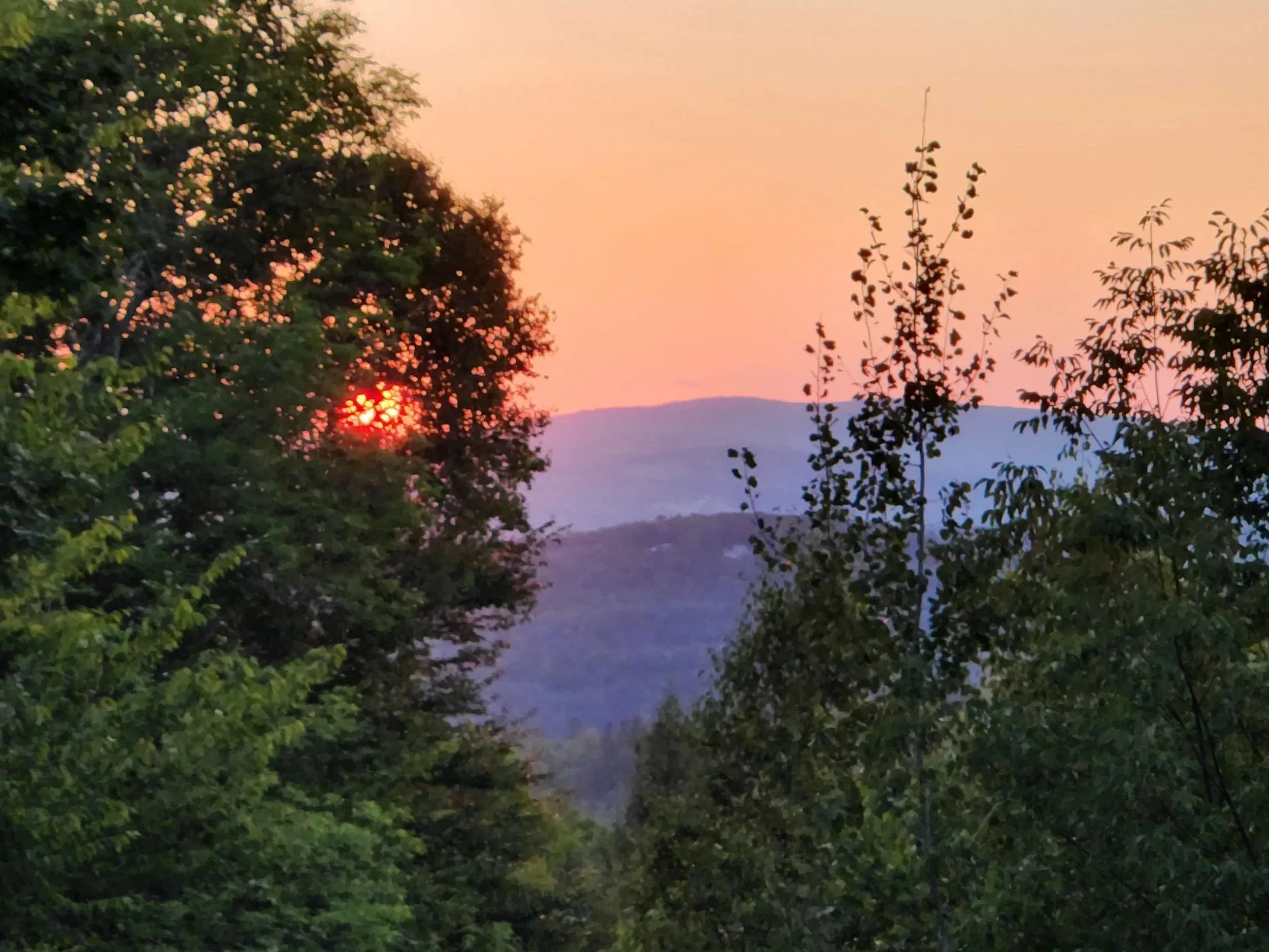 Mountain sunset