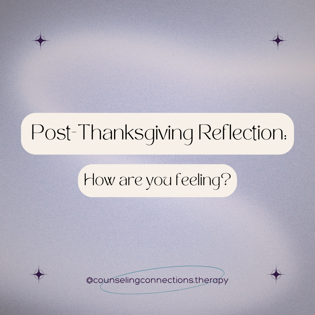 Post -Thanksgiving Reflection: How are you Feeling?