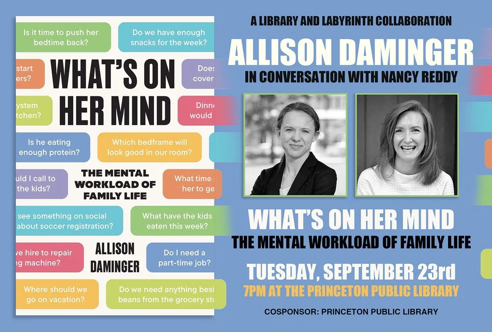 conversation with Allison Daminger at Princeton Public Library