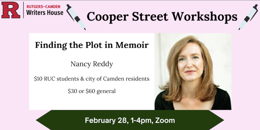 Finding the Plot in Memoir: a writing workshop on zoom, via the Writers House at Rutgers-Camden