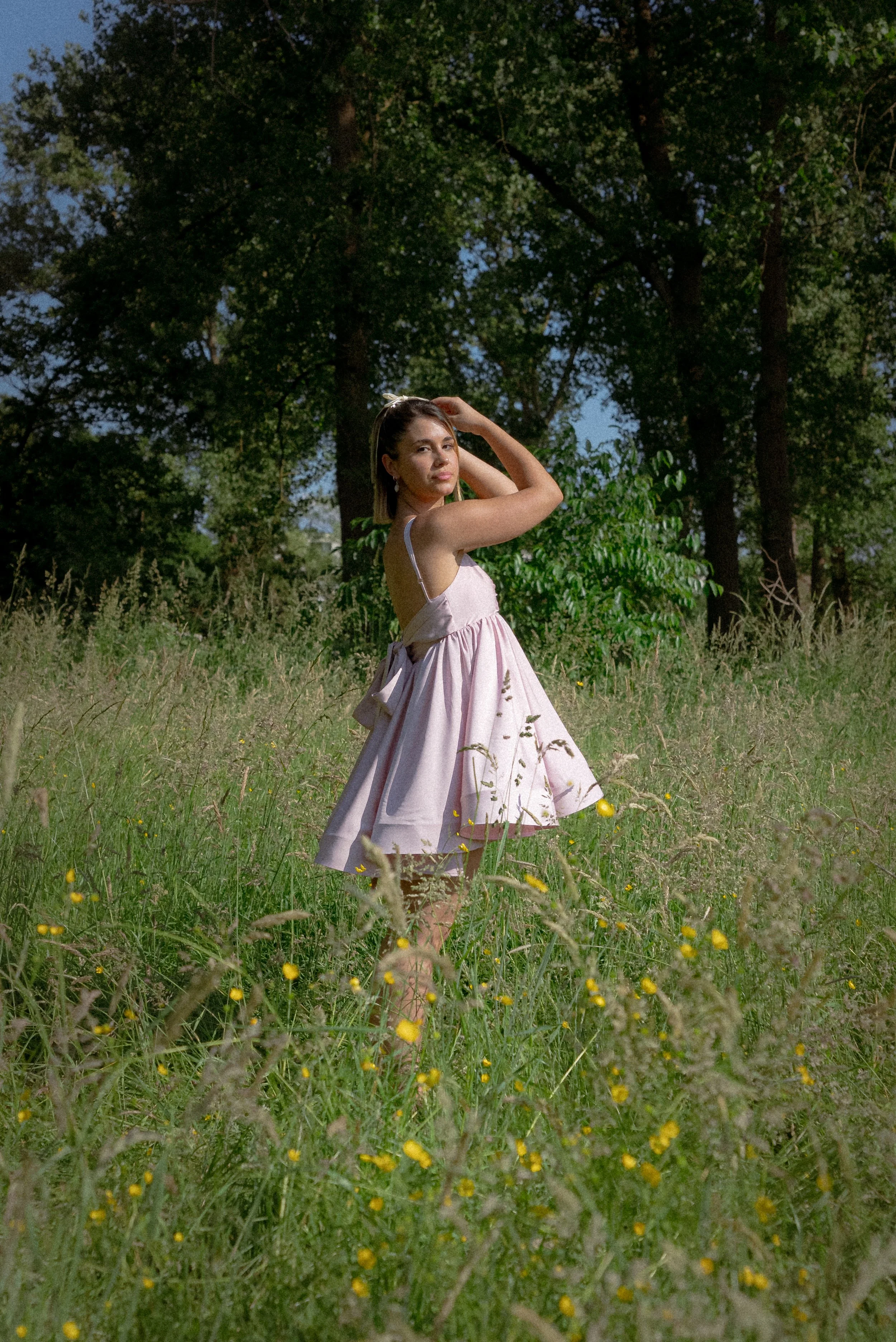 CARMELINA DRESS - DUSTY ROSE