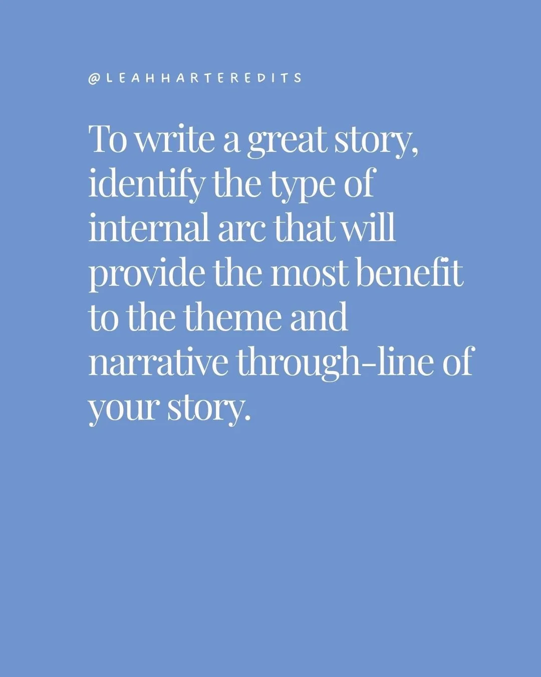 Image explaining that to write a great story your character arc must be cohesive with your theme.