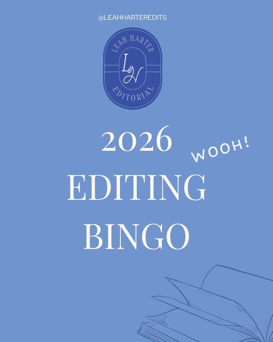 It&rsquo;s here! Announcing my editing BINGO card for 2026. 

&mdash;&mdash;&mdash;&mdash;&mdash;&mdash;&mdash;&mdash;&mdash;&mdash;&mdash;&mdash;&mdash;&mdash;&mdash;&mdash;&mdash;&mdash;&mdash;&mdash;&mdash;&mdash;&mdash;&mdash;
If you&rsquo;re new