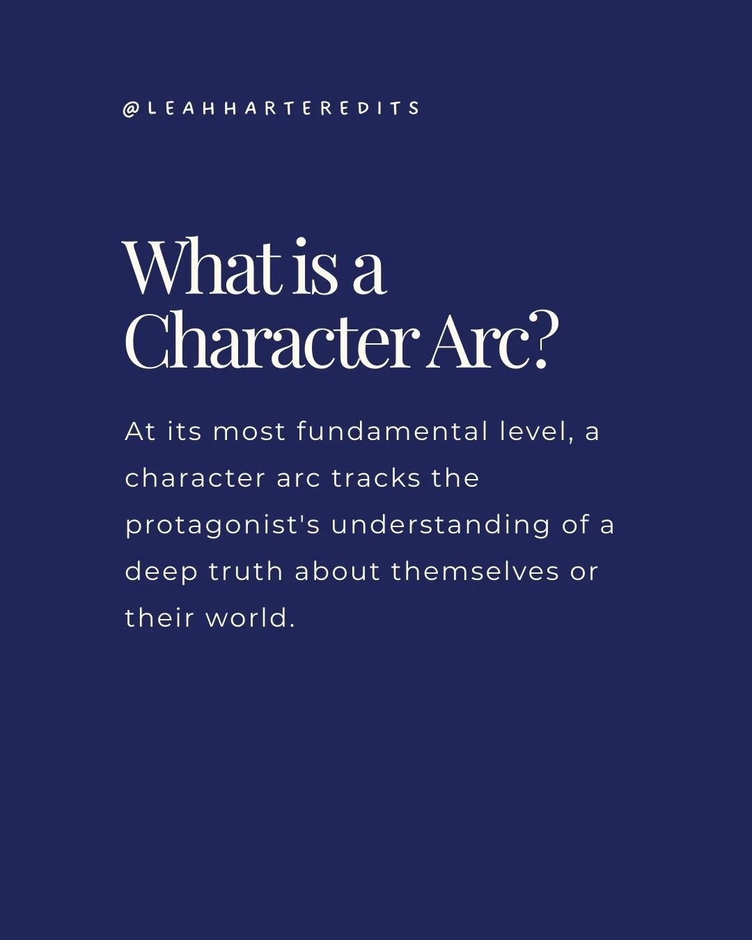 Image explaining what a character arc is.