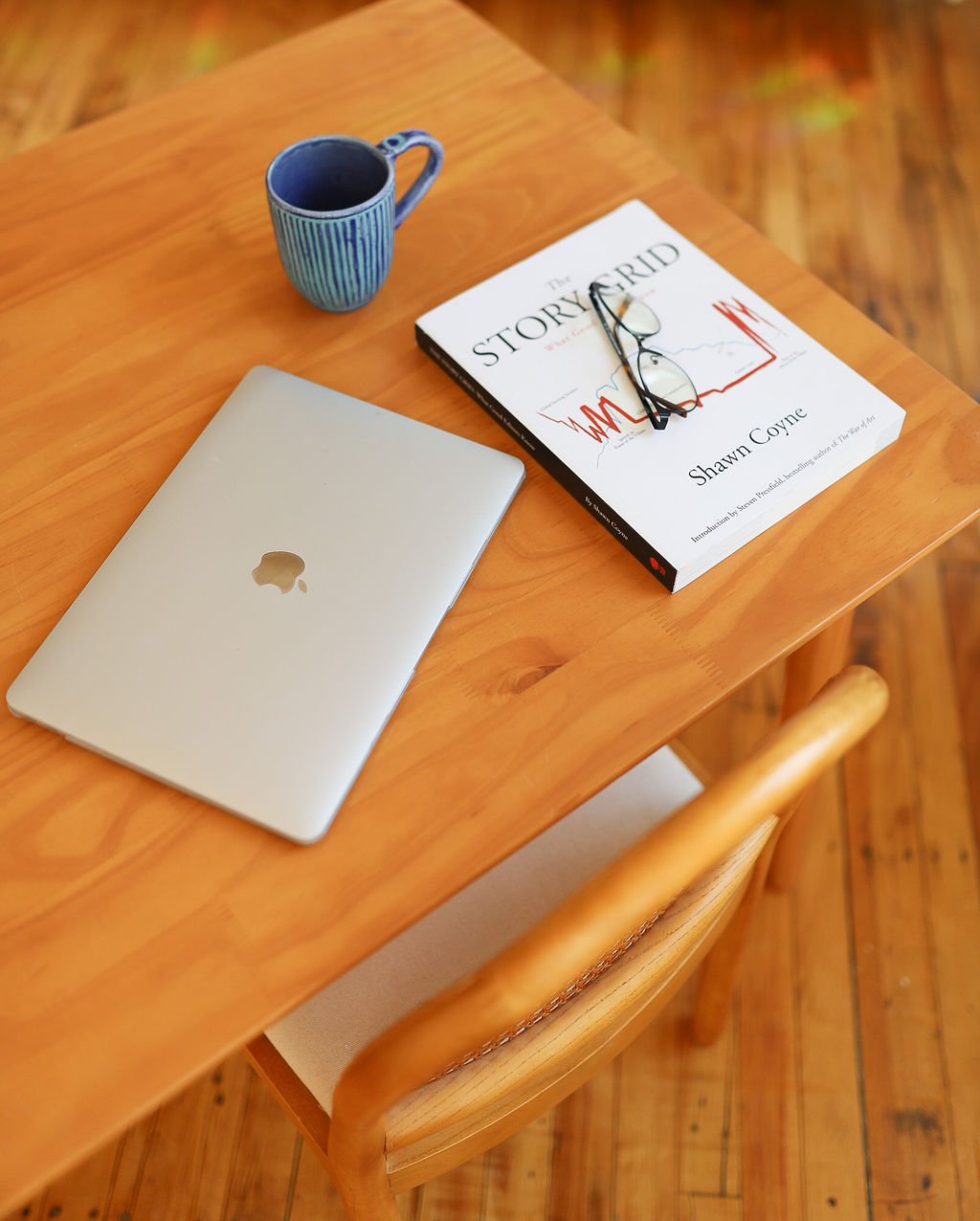 Pictures of writing crafts book used by a fiction editor.