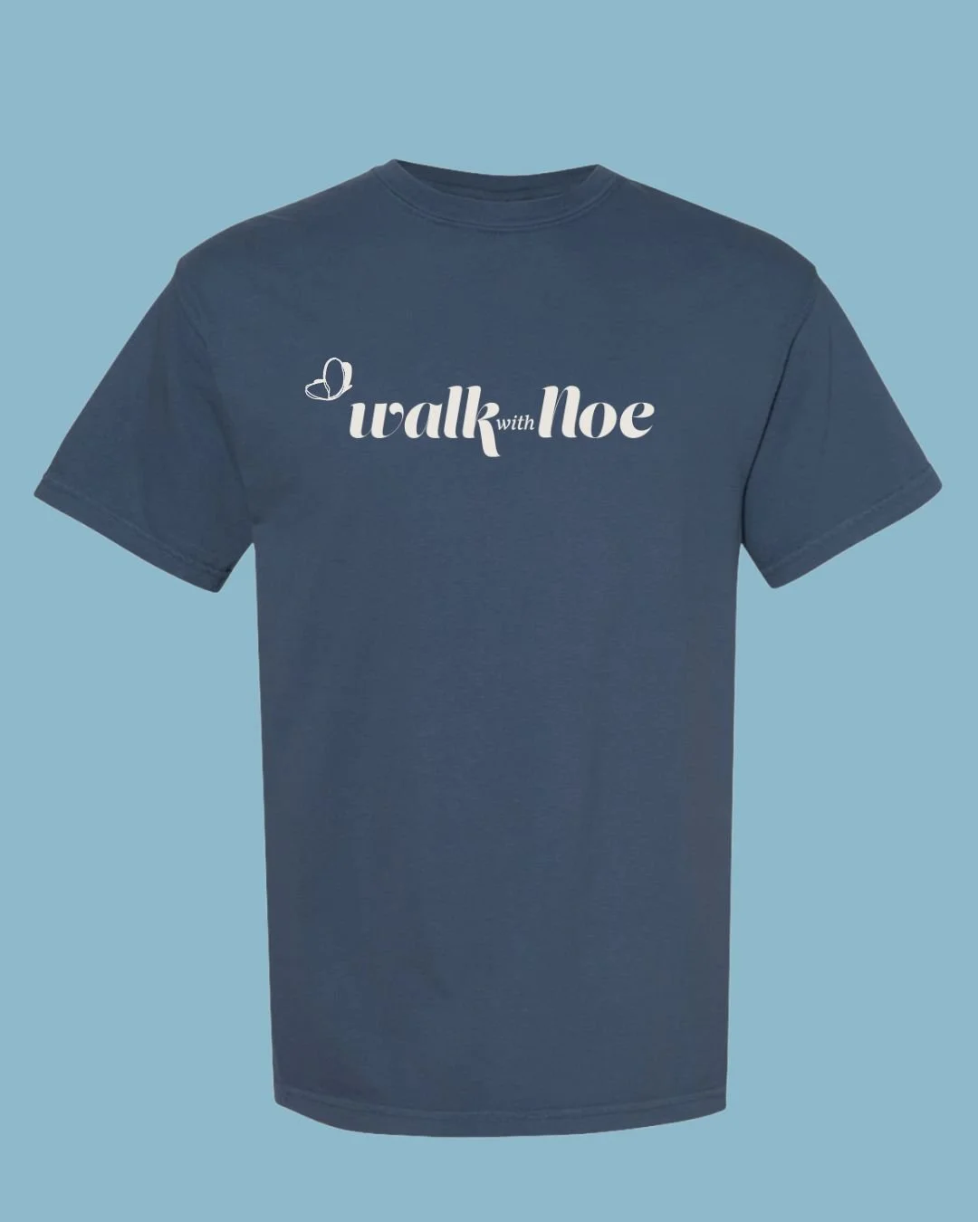 Navy Walk With Noe T-Shirt