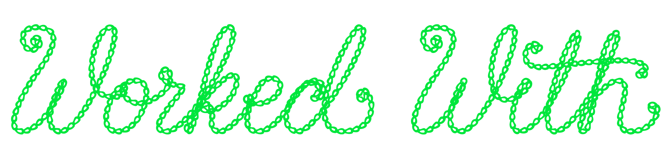 The words "Happy New Year" written in green neon-style cursive on a black background.