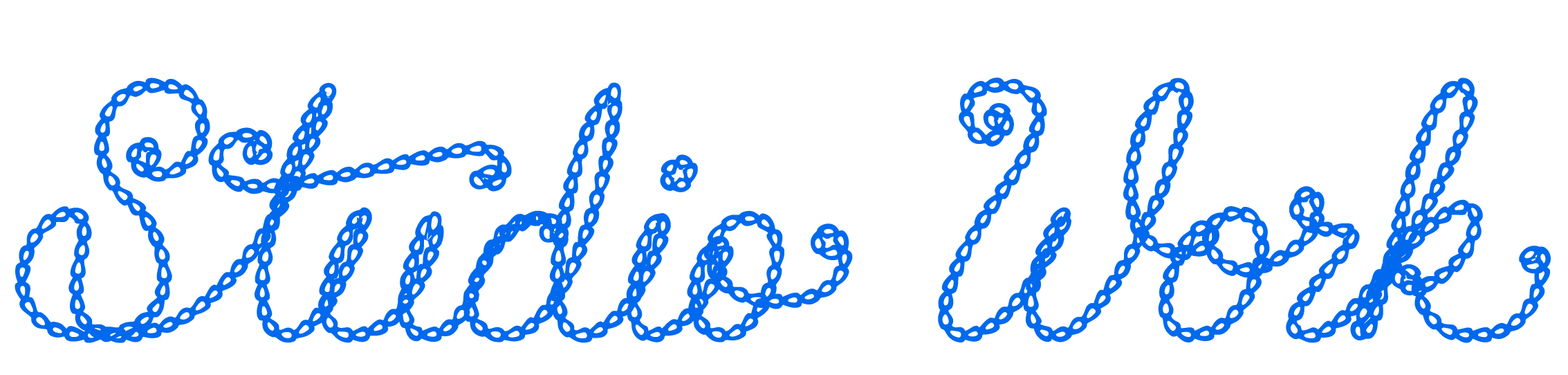 The phrase 'Holiday Maker' written in blue cursive letters made to look like stitched embroidery on a black background.