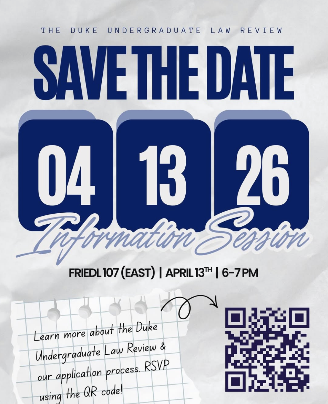 Spring 2026 Information Session