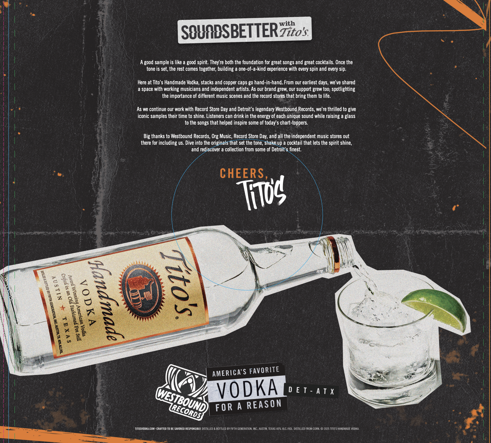 Vinyl sleeve in collaboration with Record Store Day, 2025