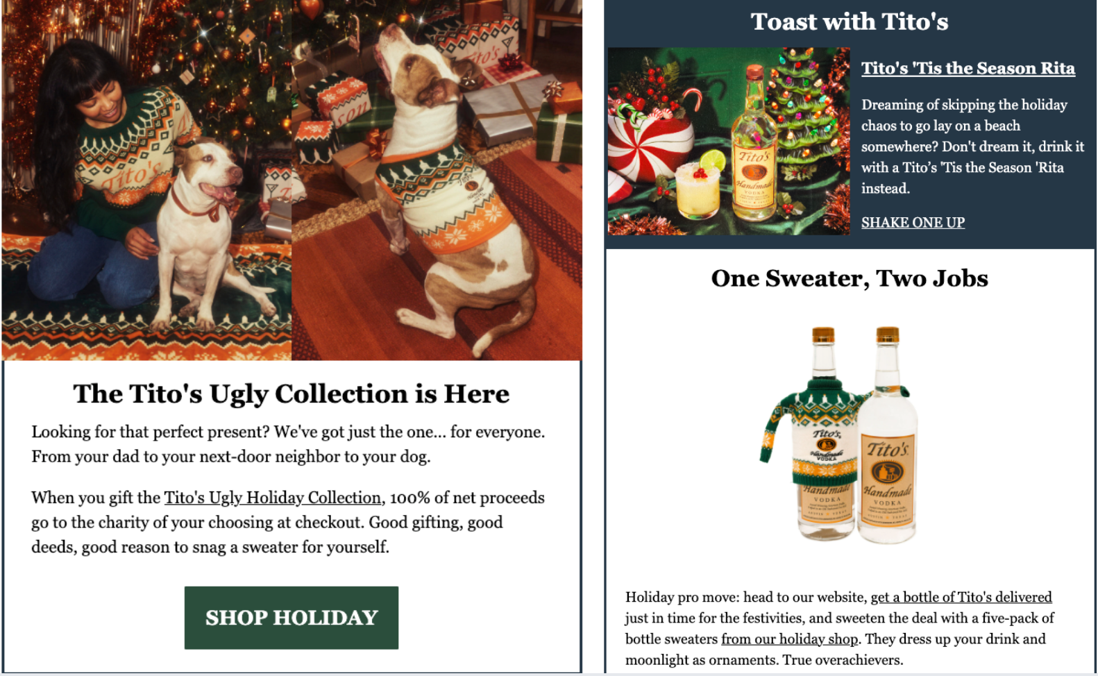 Subject Line: An Ugly Sweater Has Never Looked This Good