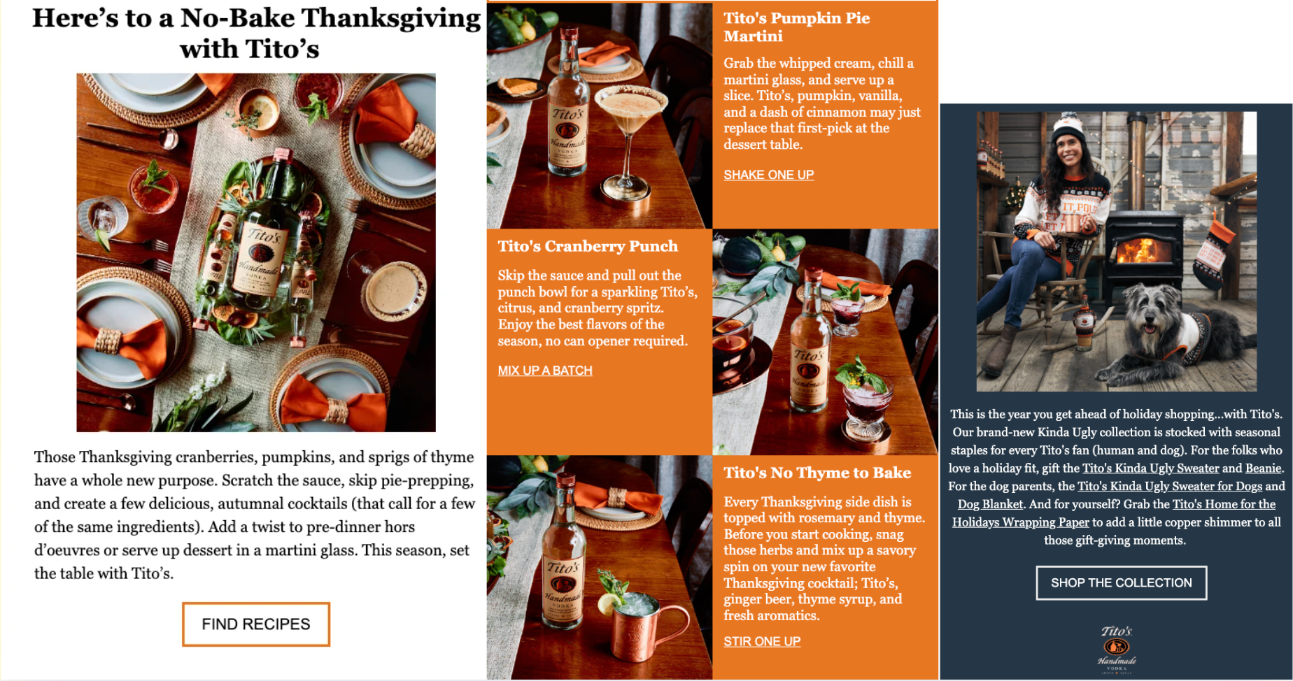 Subject Line: Gather ‘Round the Table with Tito’s