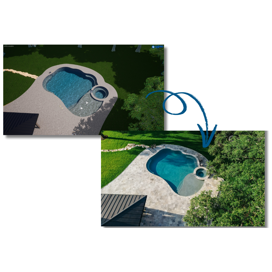 Varsity Pools 3D Pool Design in New Braunfels
