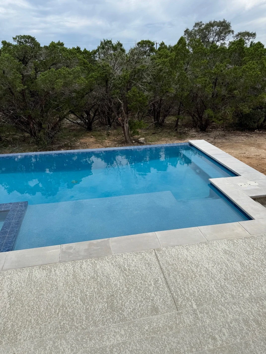 Custom Modern Pool With Infinity Edge — Varsity Pools & Patios - New ...