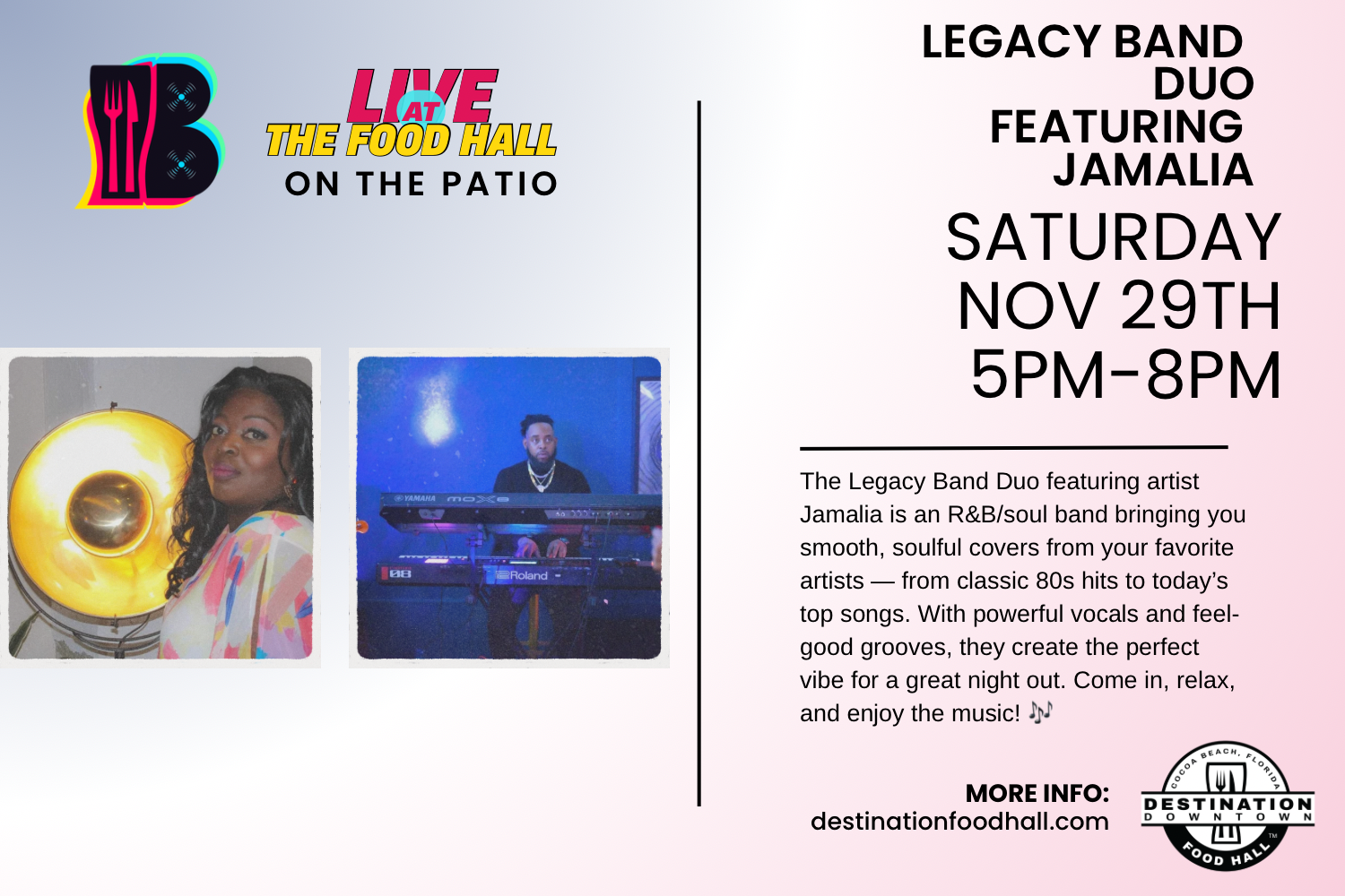 LEGACY BAND DUO FEATURING JAMALIA