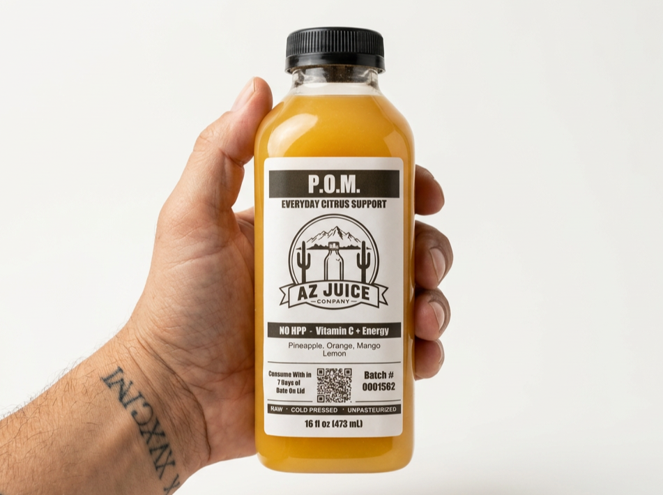 P.O.M -  (Pineapple, Orange, Mango, Lemon)