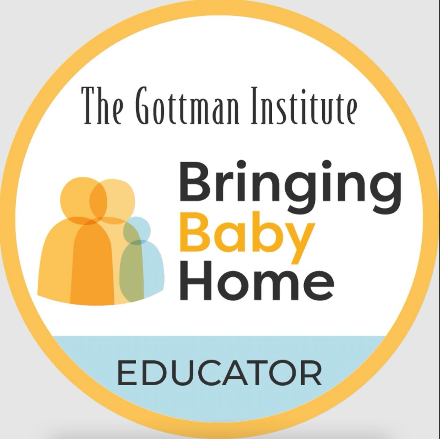 I&rsquo;m excited to share that I&rsquo;m now a Gottman Certified Bringing Baby Home Educator! 

Research shows that 67% of couples experience a significant drop in the quality of their relationship during the first three years of their baby&rsquo;s 