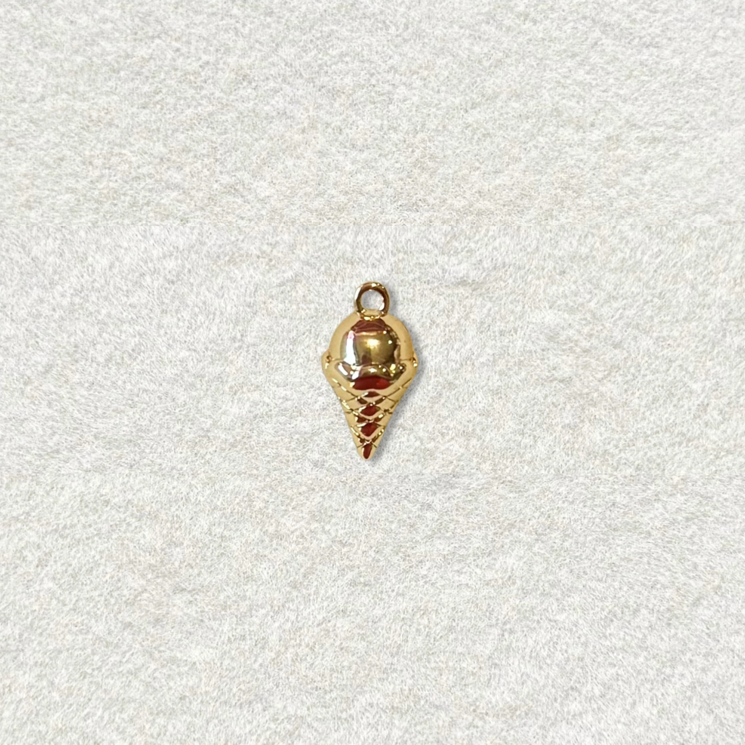 14K Ice Cream Cone Charm