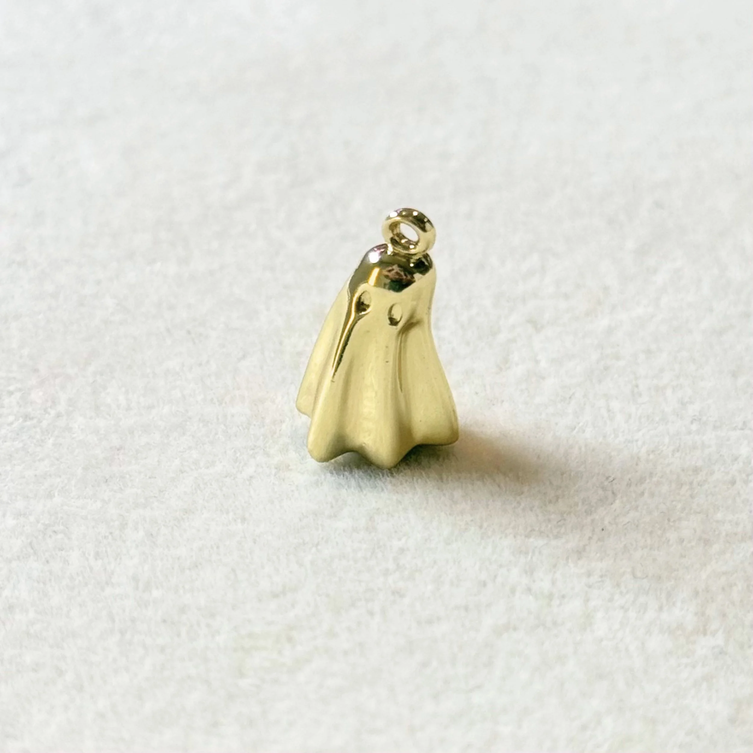 18K Gold Ghost Charm