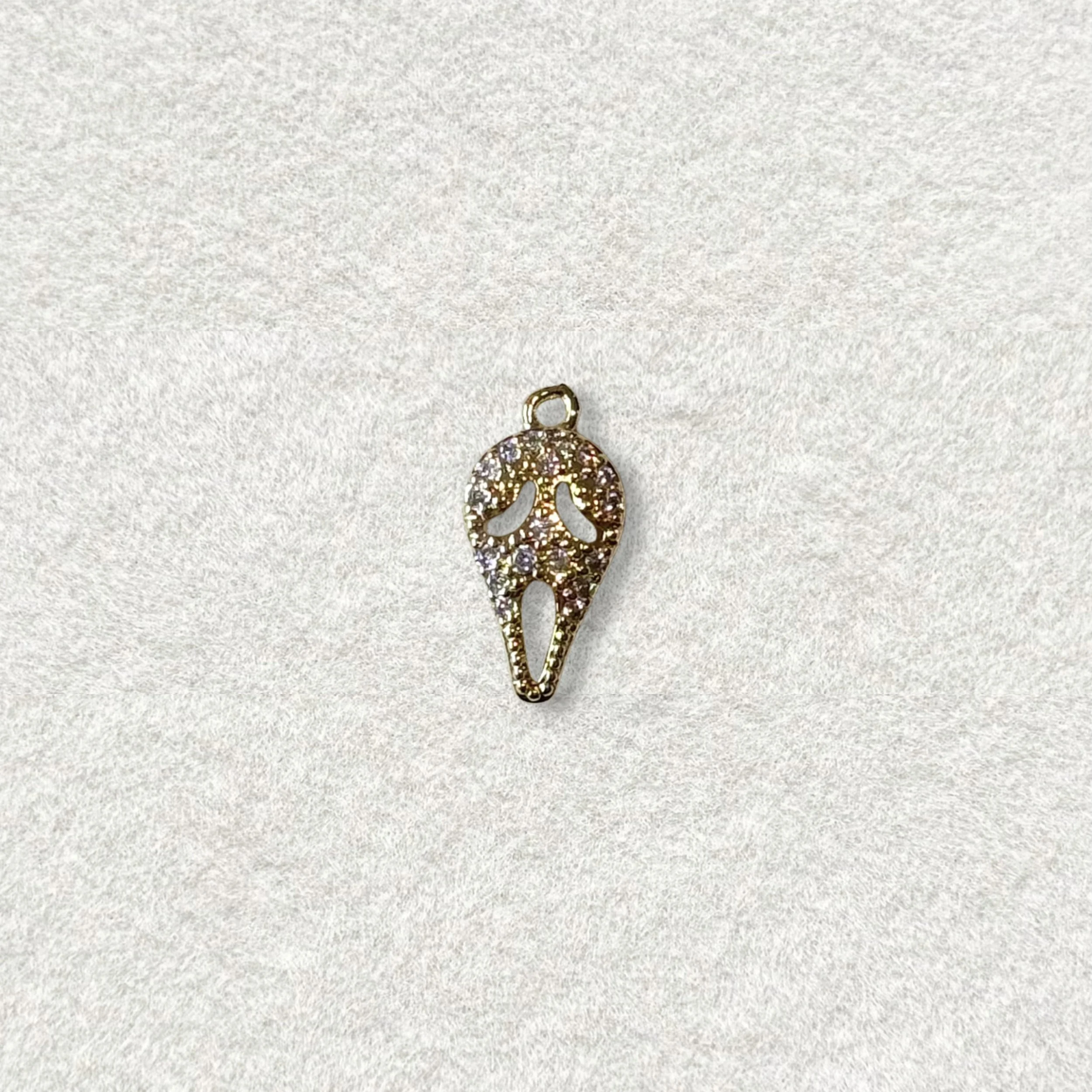 18K CZ Ghostface Charm